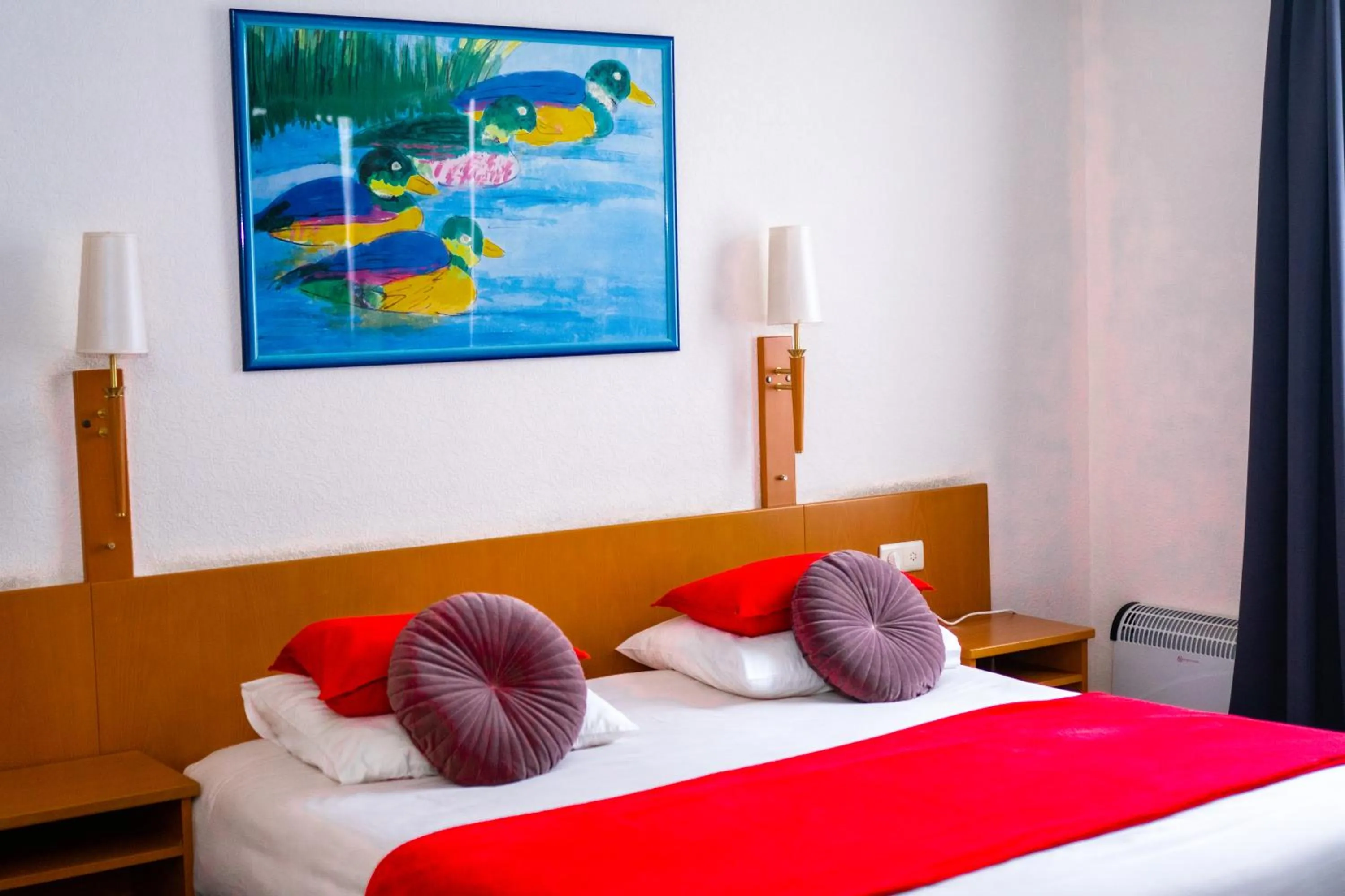 Bed in Hotel Professor Leuven Centrum