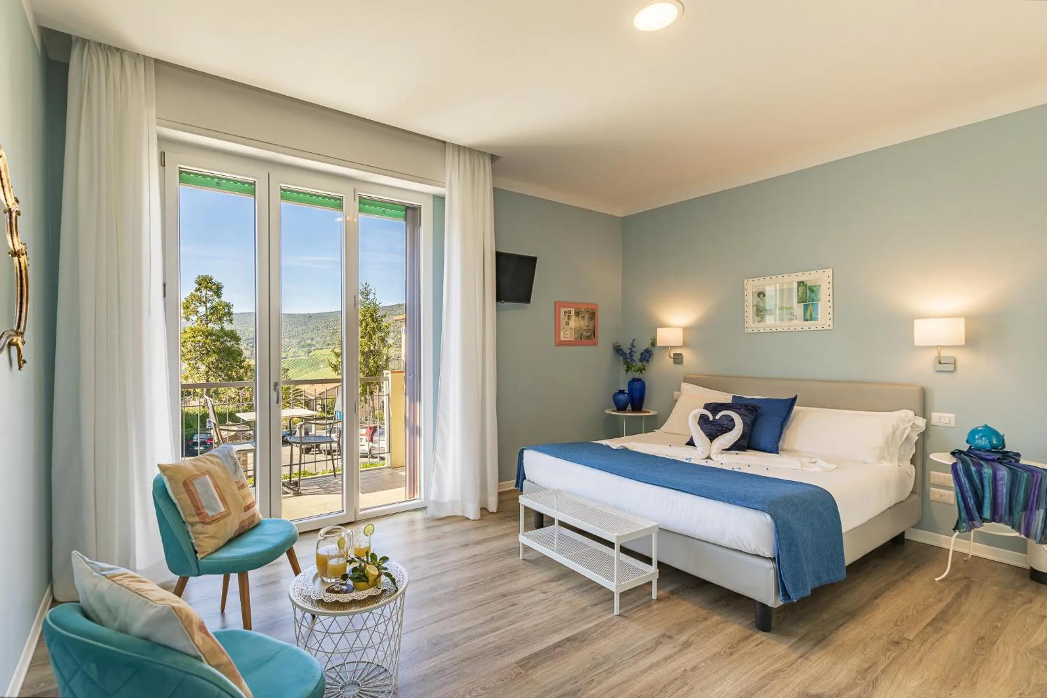 Bedroom, Bed in B&B La Cornice