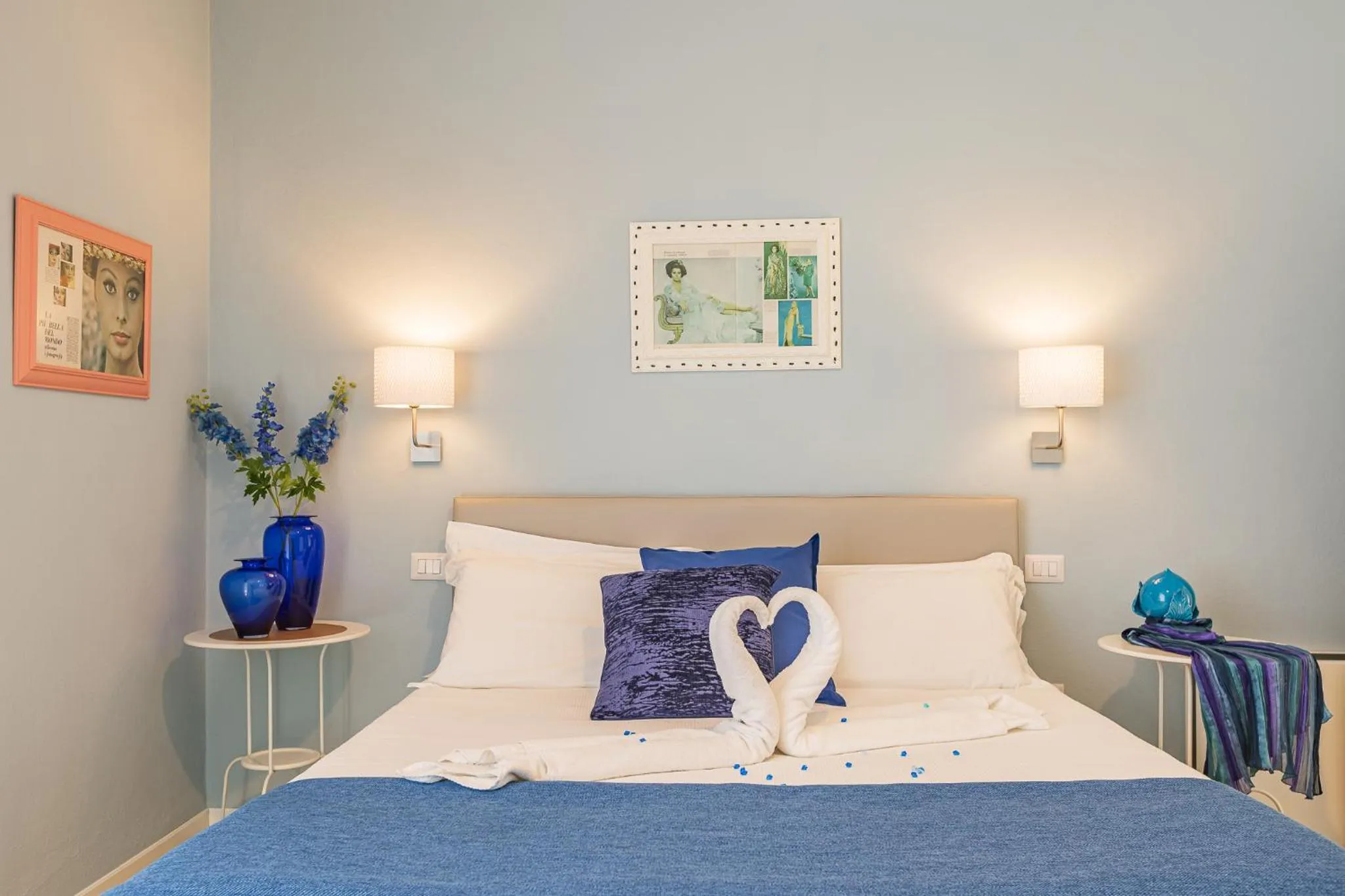 Bedroom, Bed in B&B La Cornice