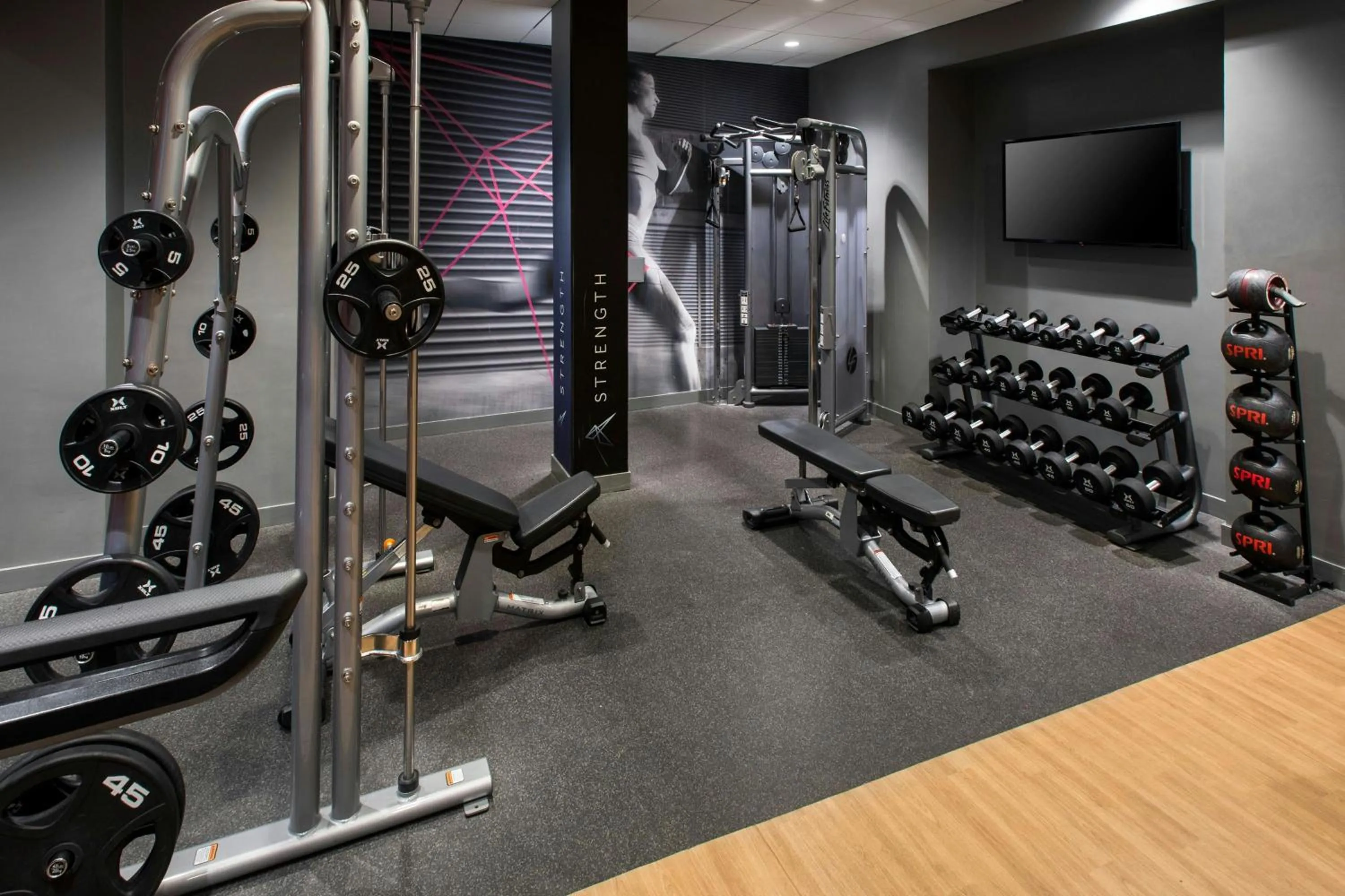 Fitness centre/facilities in Marriott Providence Downtown