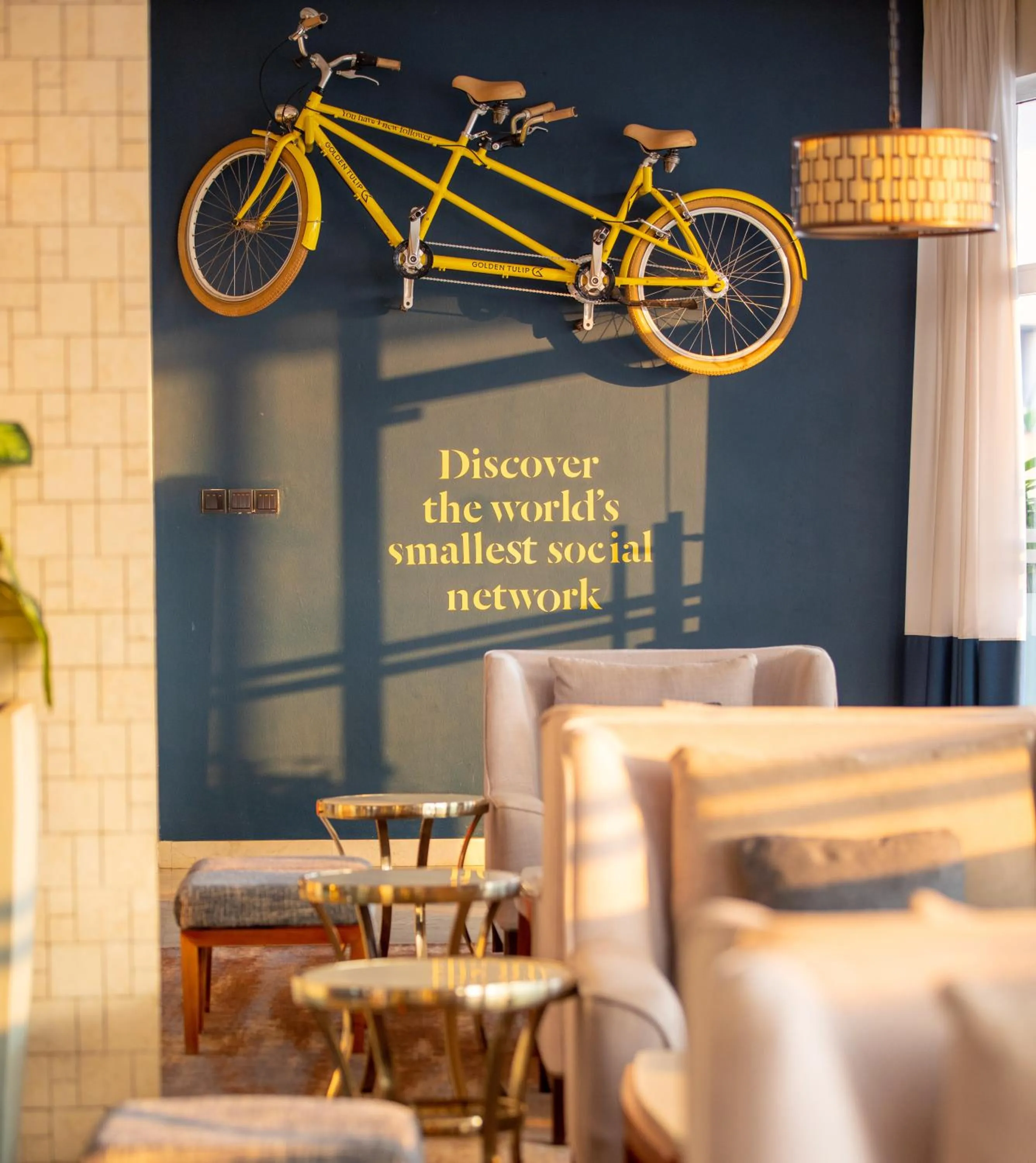 Seating area in Golden Tulip Canaan Kampala