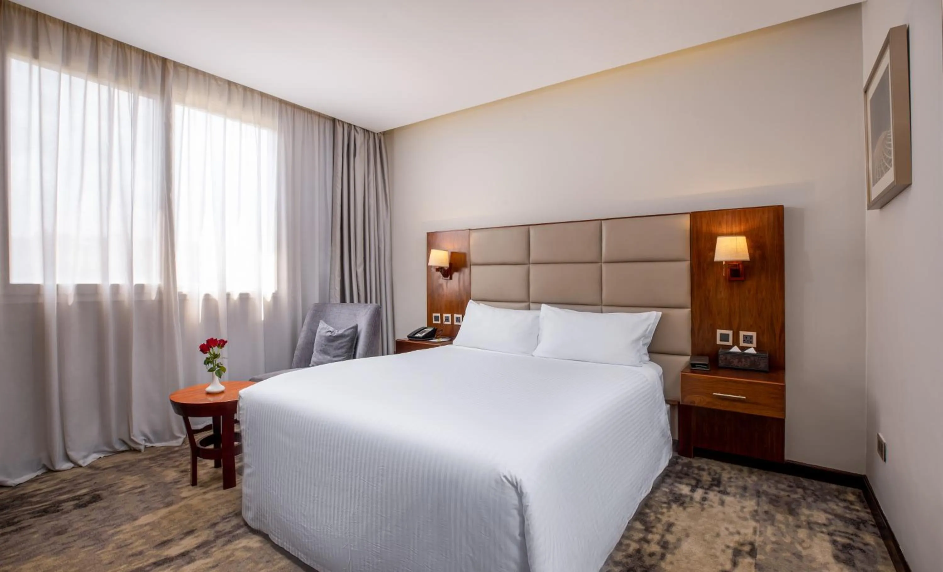 Bed in Golden Tulip Canaan Kampala