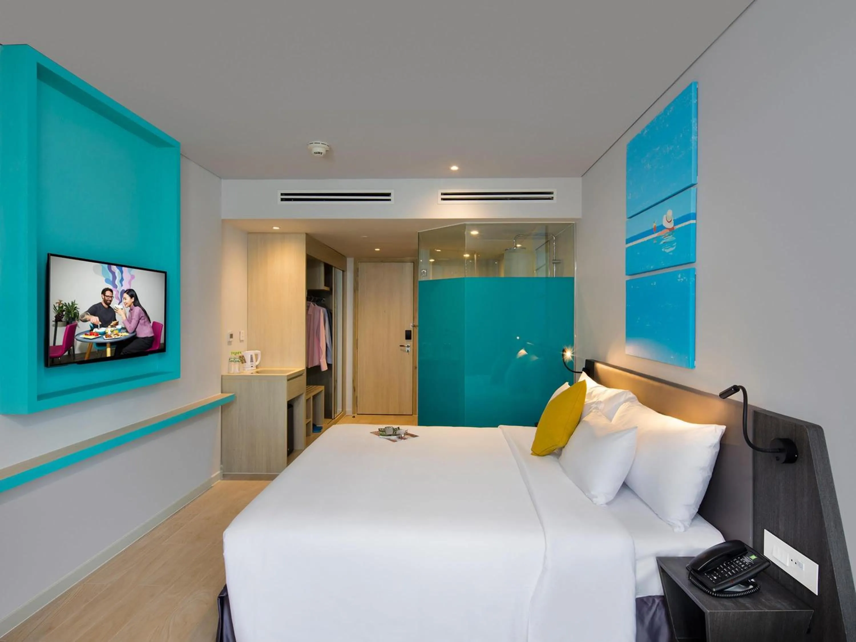 Bedroom, Bed in ibis Styles Nha Trang