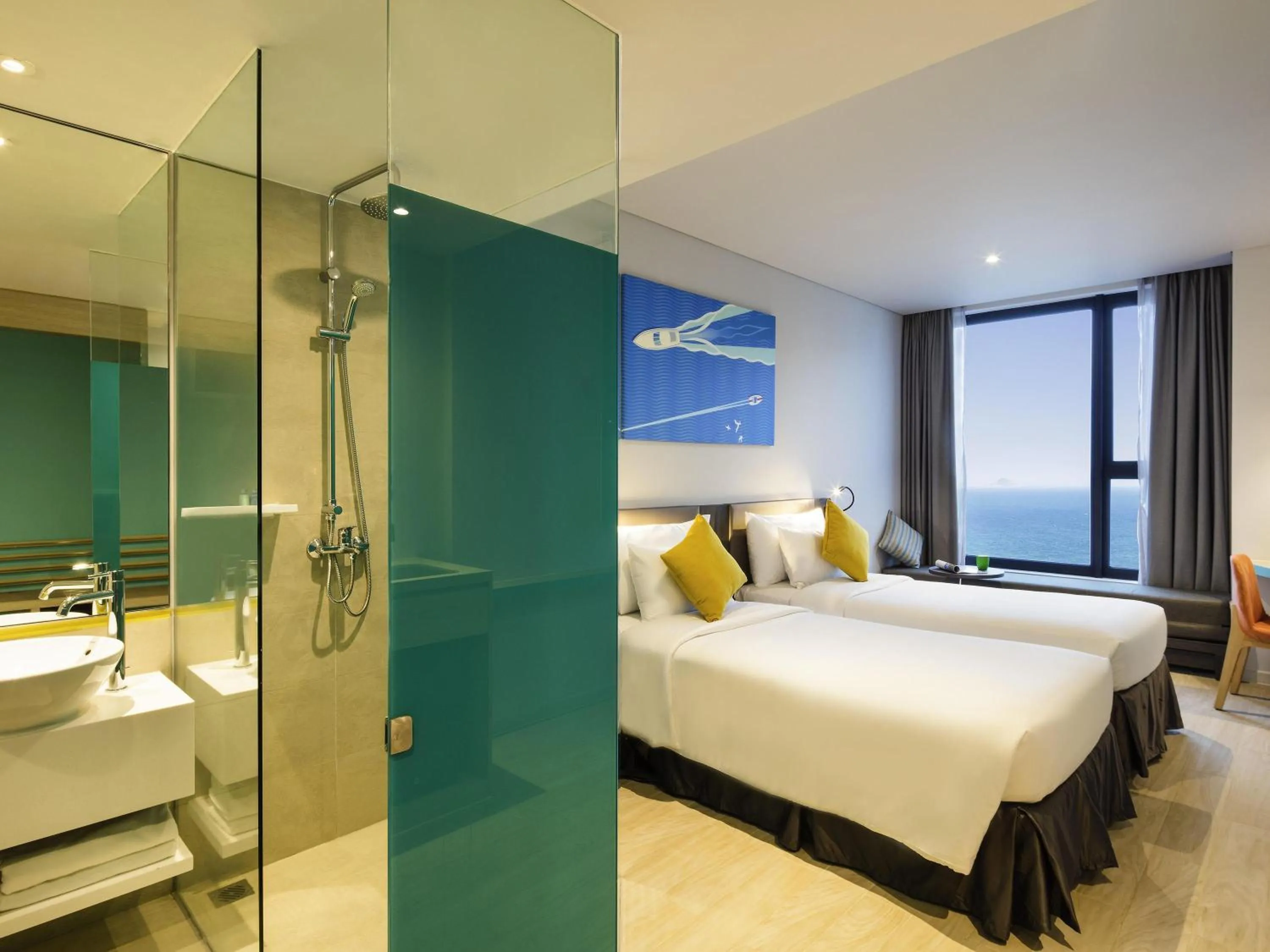 Bedroom, Bed in ibis Styles Nha Trang