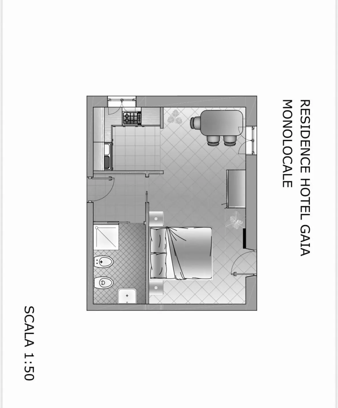 Floor plan in Gaia Residence Hotel