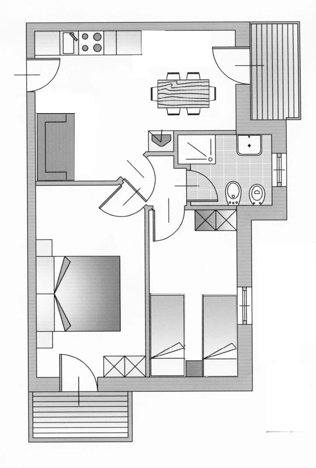 Floor plan in Gaia Residence Hotel