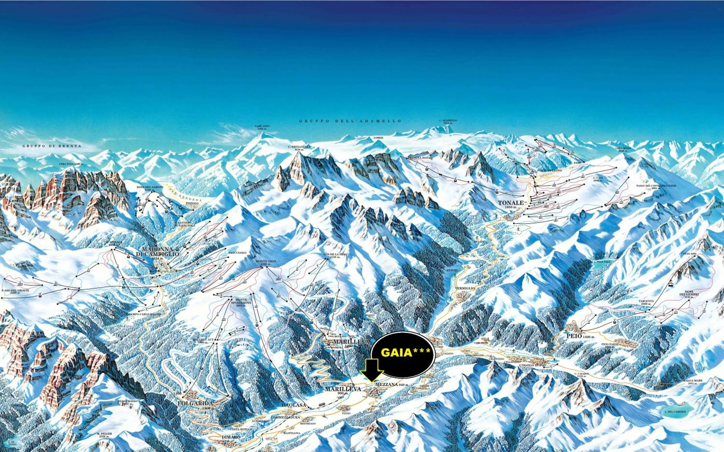 Skiing in Gaia Residence Hotel