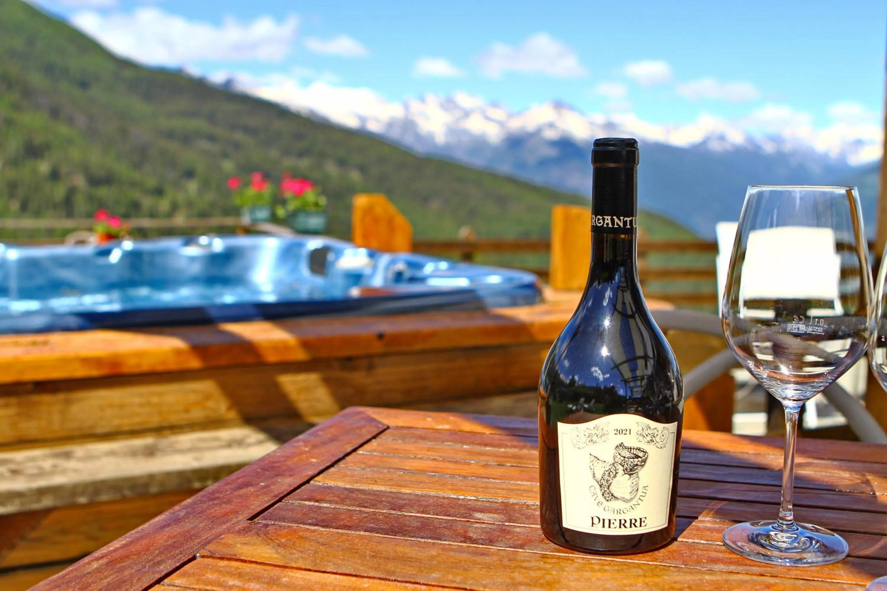 Pool view in Hotel Chacaril