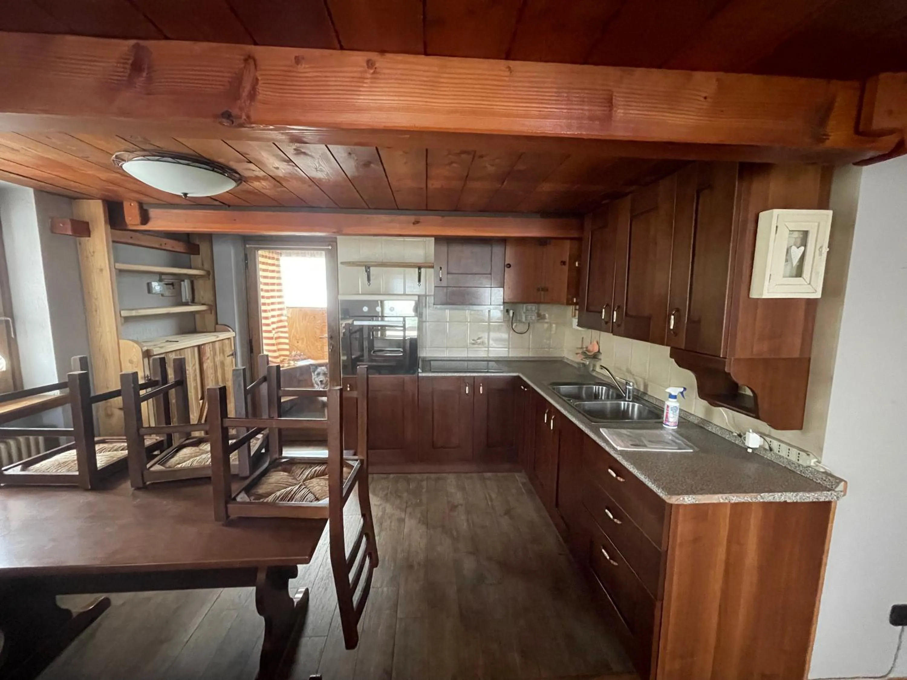 Kitchen or kitchenette in Hotel Chacaril