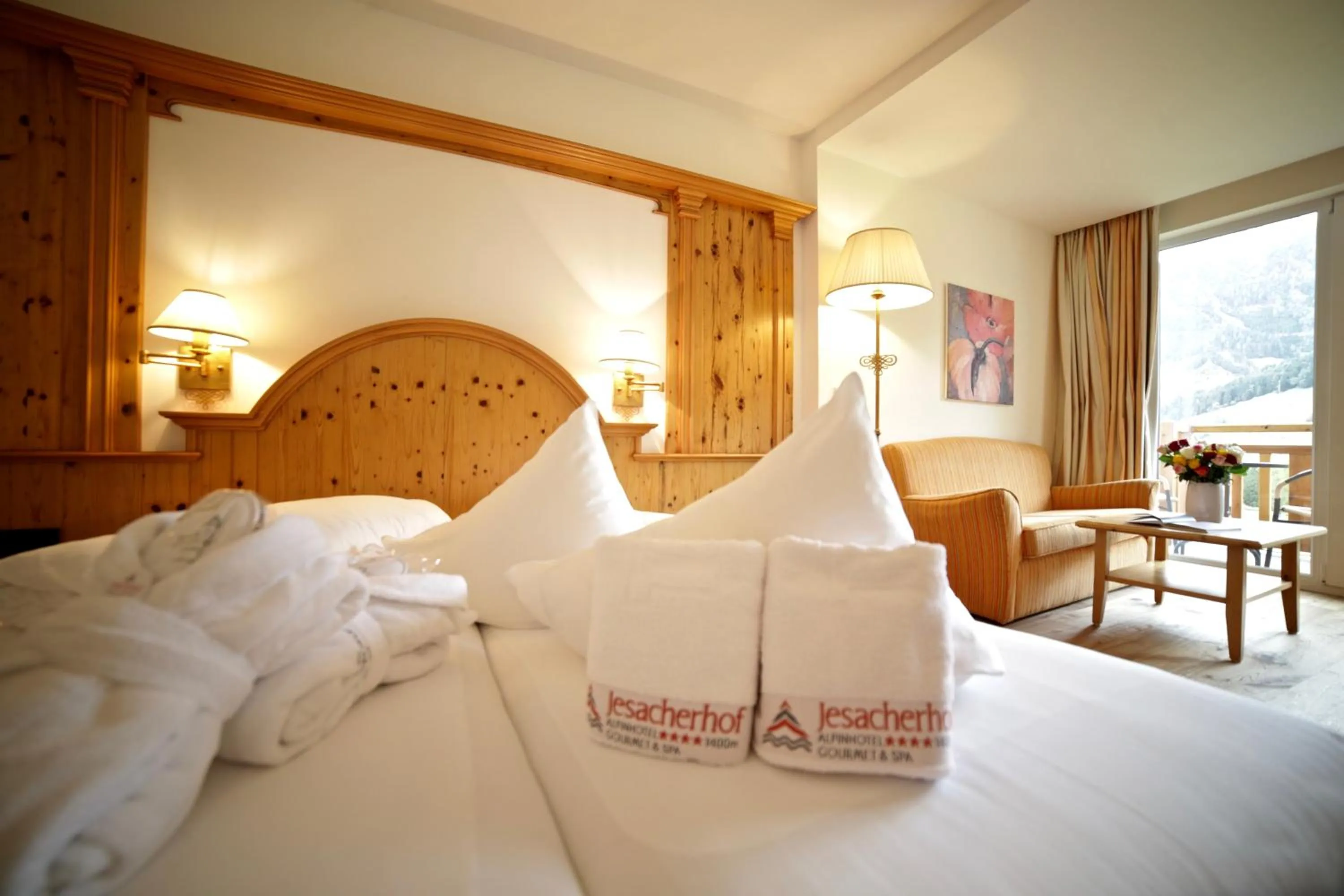Bed in Hotel Jesacherhof 4s
