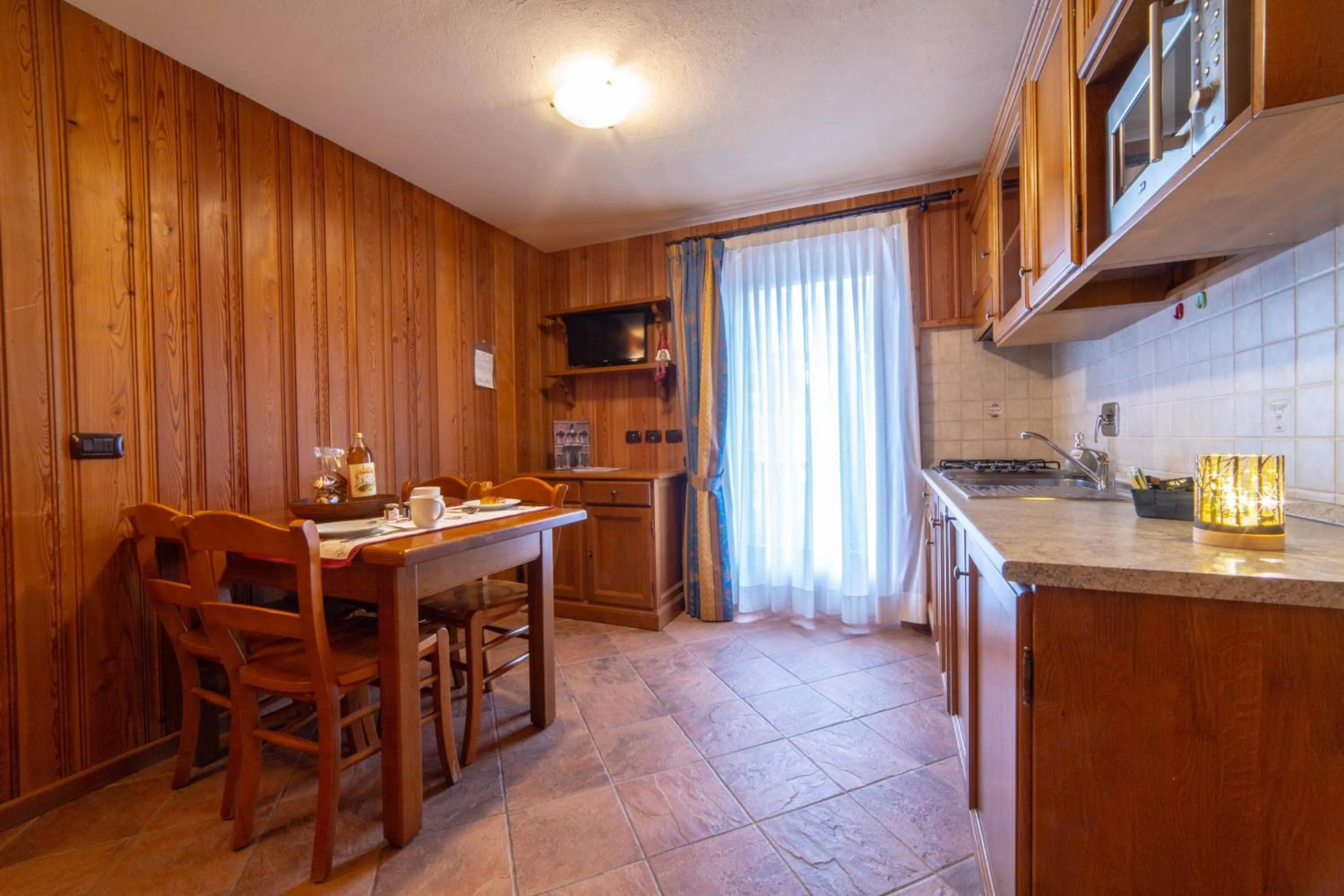 kitchen in Family Apartments Le Chalet