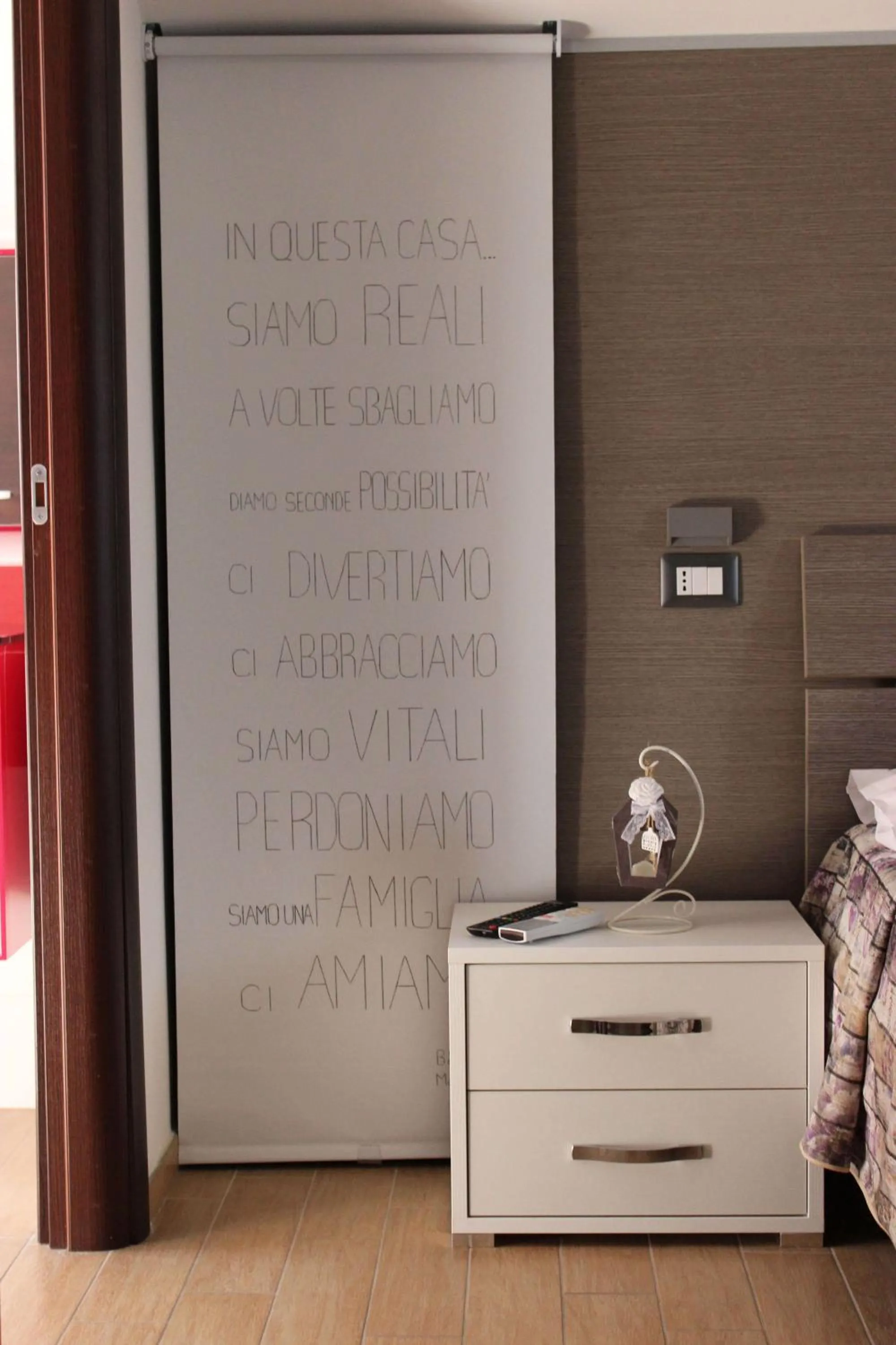 Decorative detail in Magico Riposo