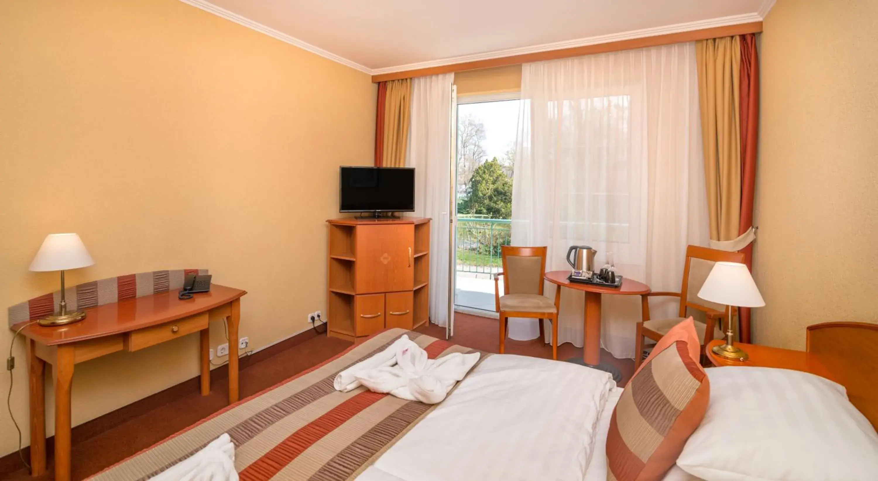 Standard Double Room with Lake View - single occupancy in Hotel Spa Hévíz Standard Double Room with Lake View - single occupancy in Hotel Spa Hévíz