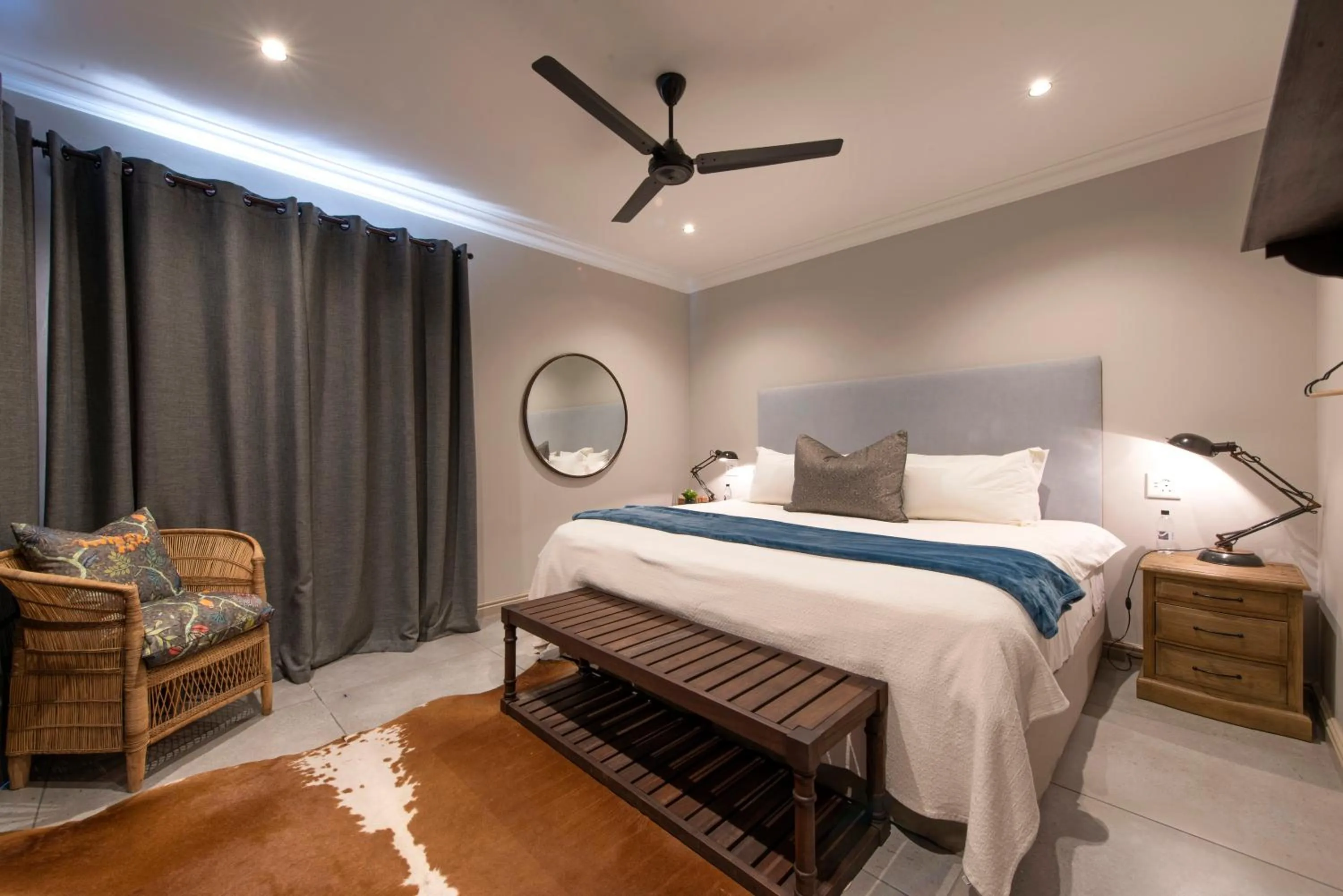 Bed in Burlington Bush Cottages by The Oyster Collection