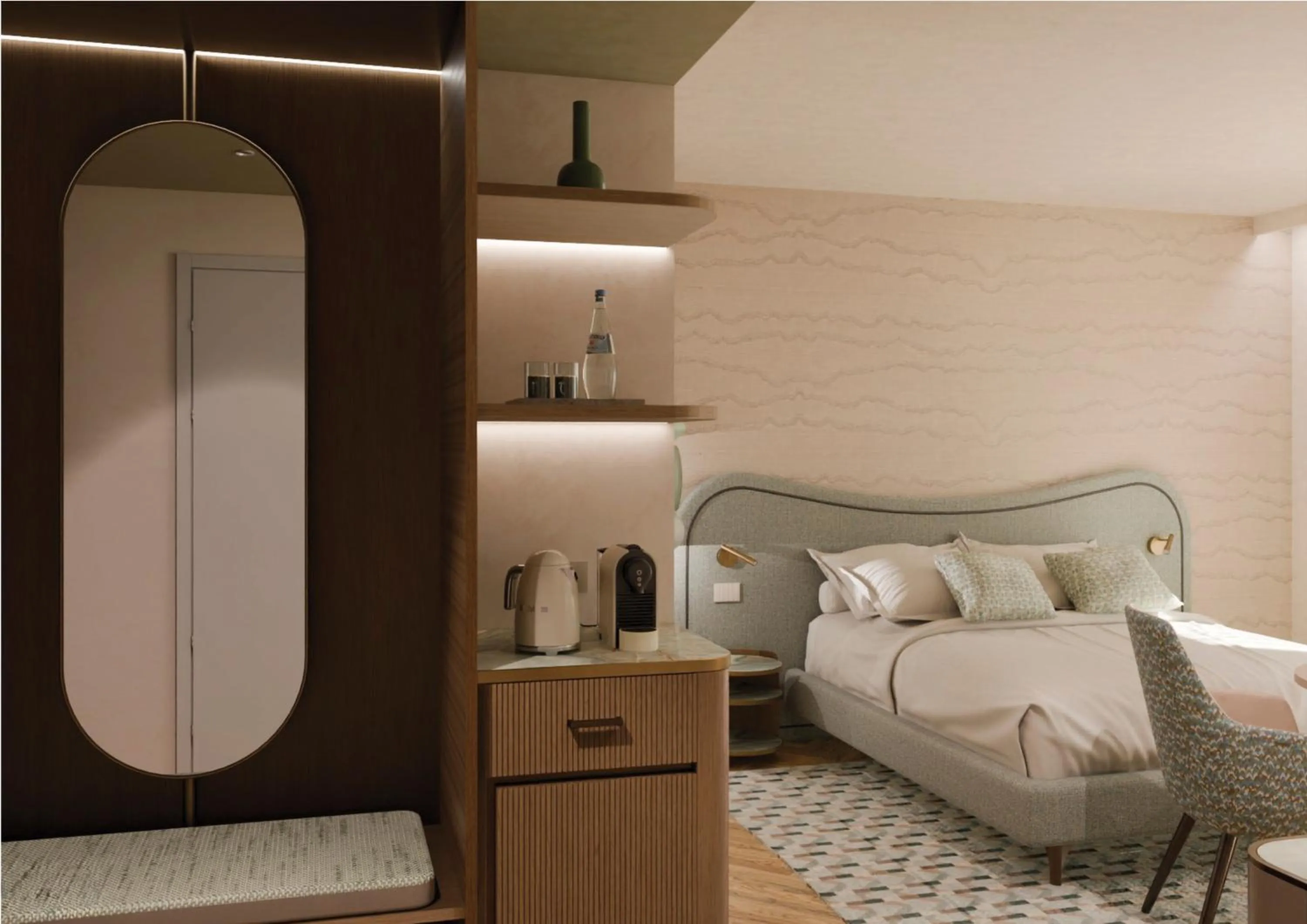 Bed in Baia del Mar Beach Boutique Hotel