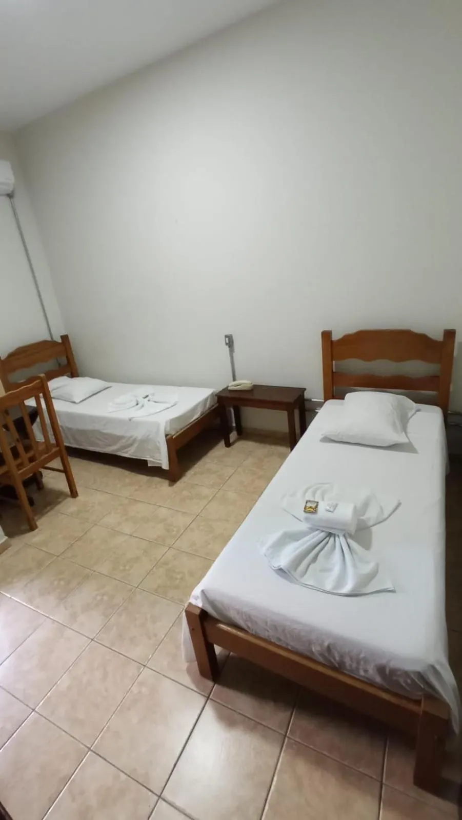 Bed in Hotel Sao Nicolau