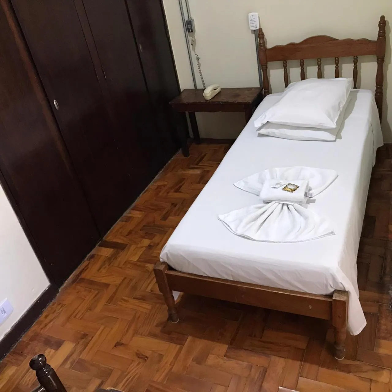 Bed in Hotel Sao Nicolau