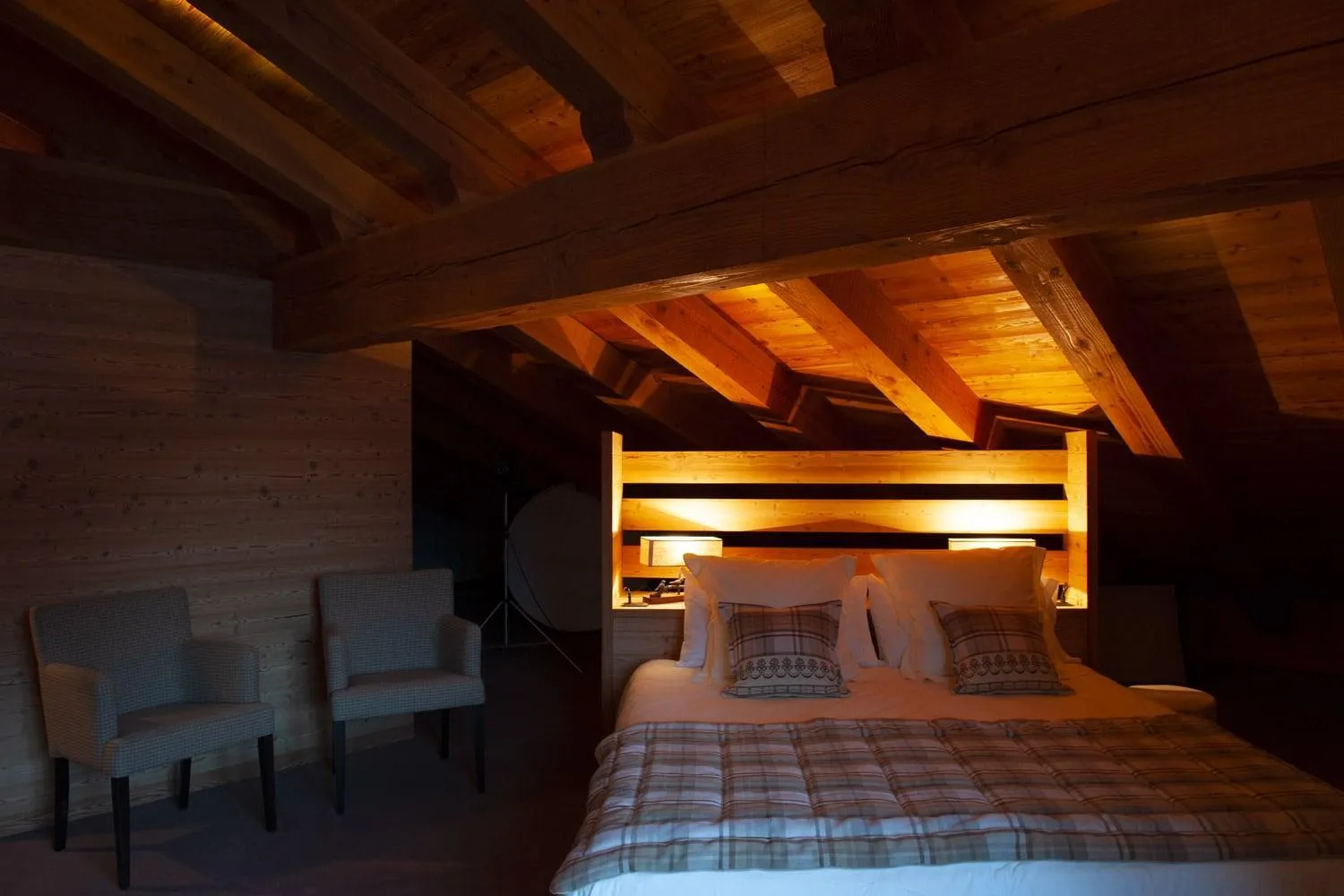 Photo of the whole room, Bed in La Madonnina Del Gran Paradiso Wellness Hotel