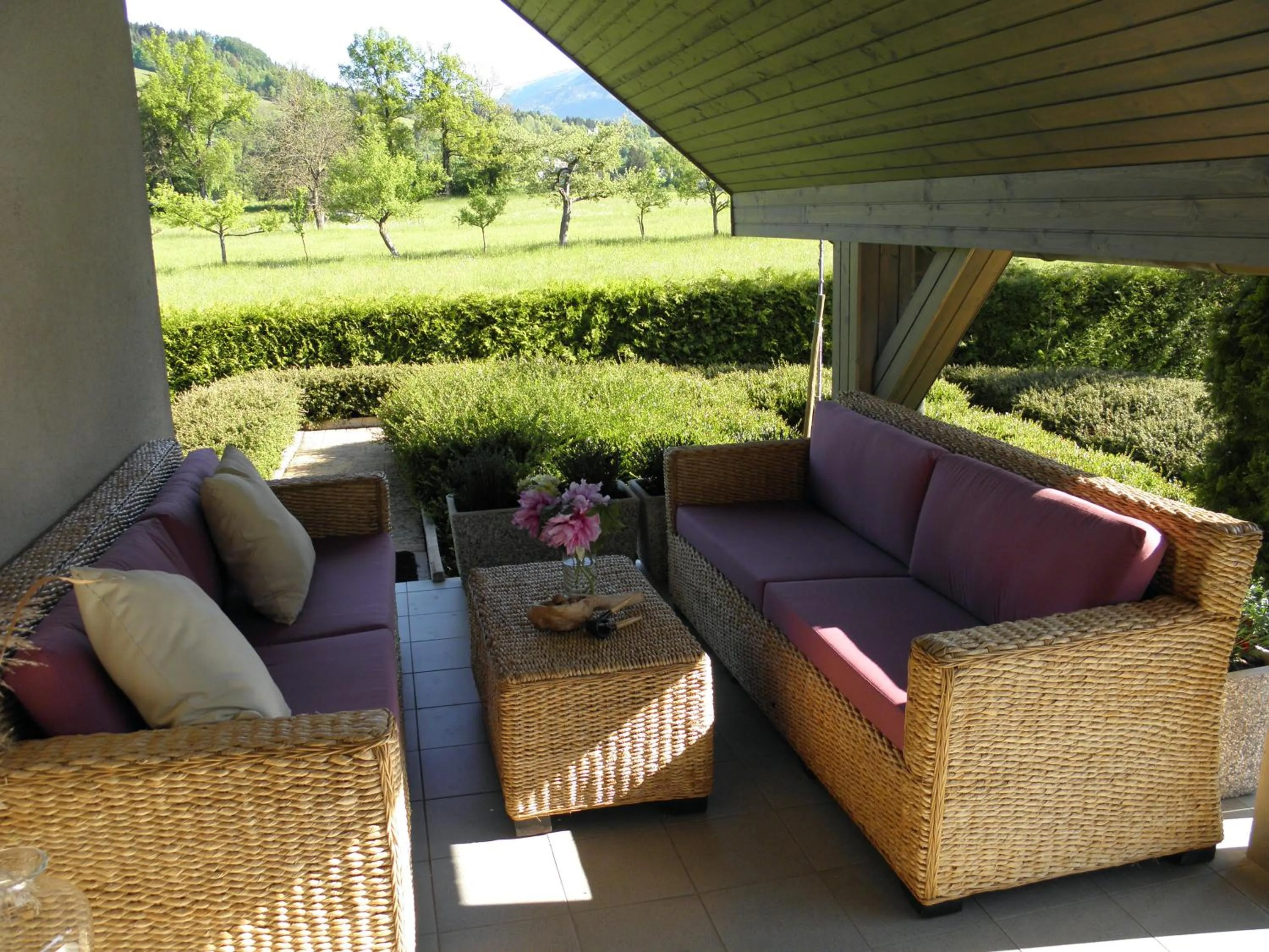 Balcony/Terrace in Pension Bled