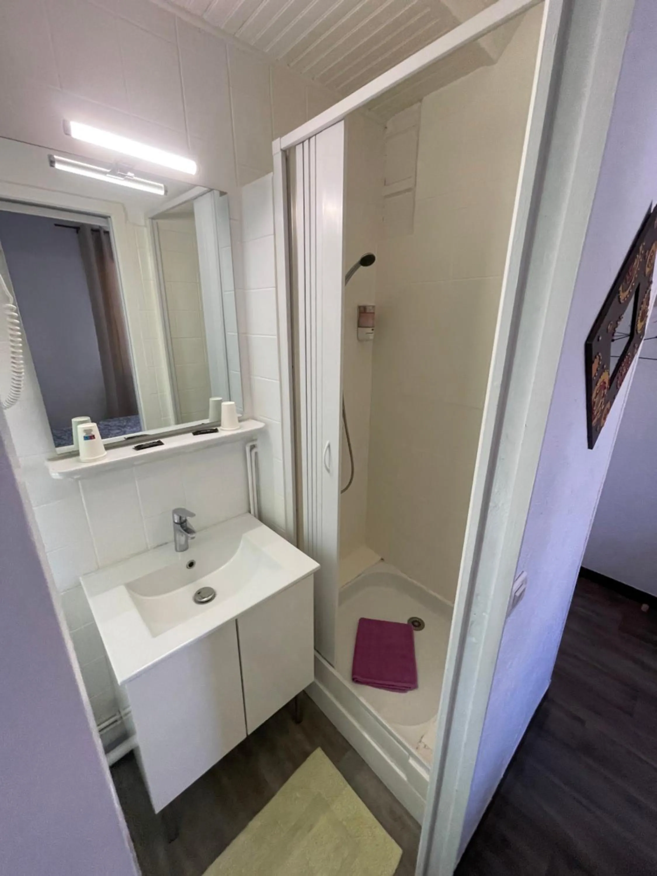 Shower in Hotel Clair Logis