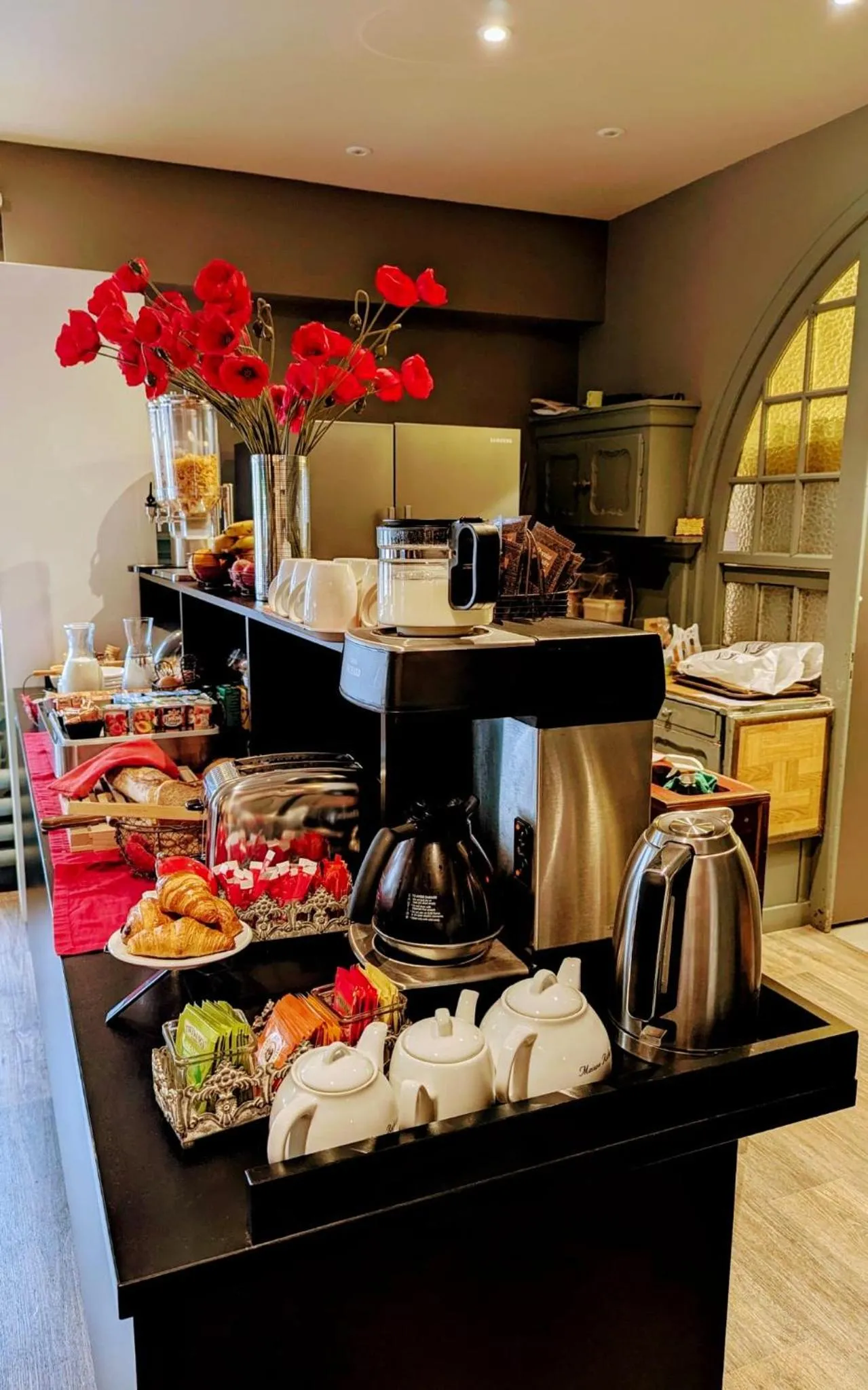 Buffet breakfast in Hotel Thonon Centre Le Comte Rouge