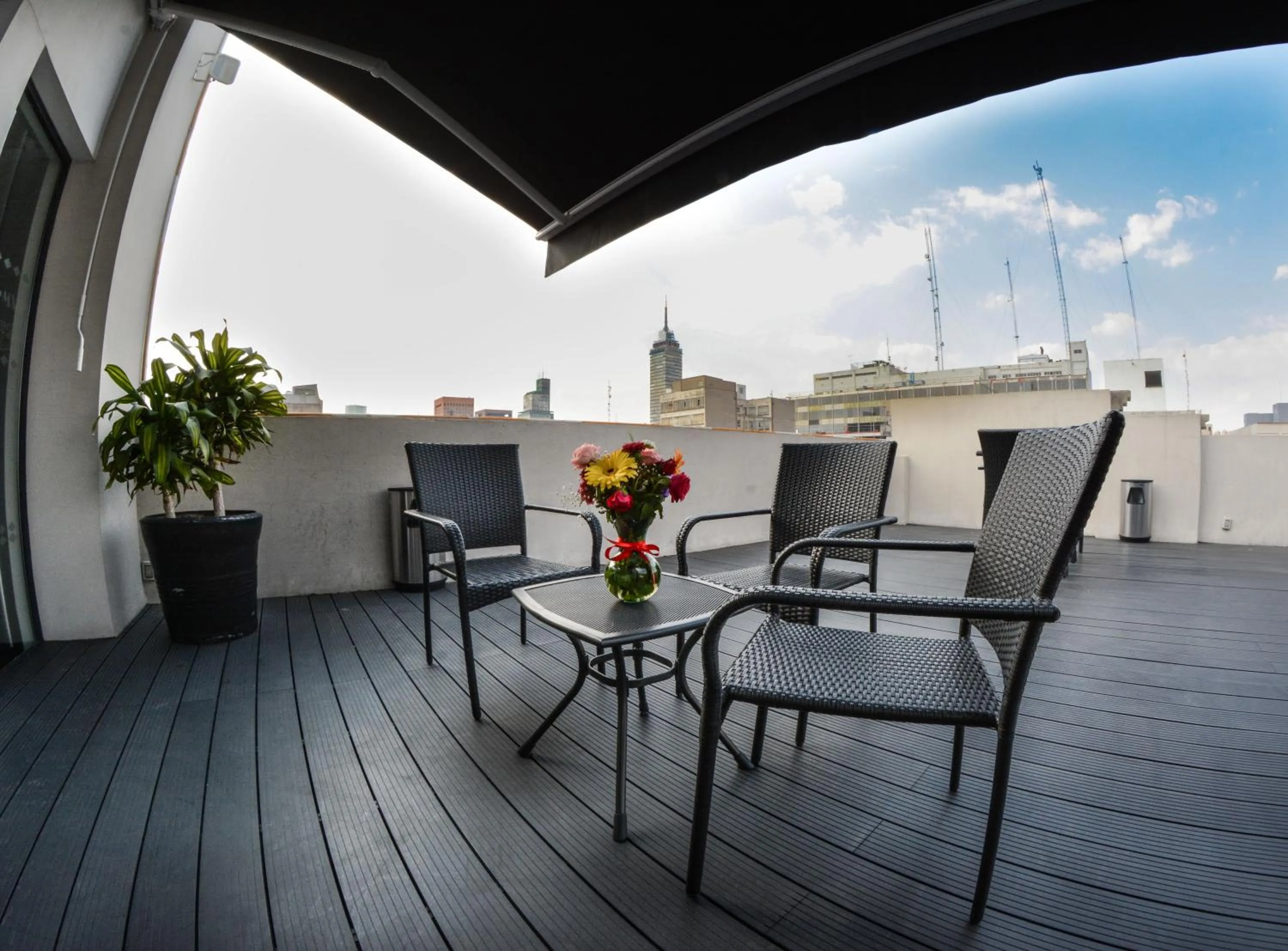 Patio in Hotel Punto MX