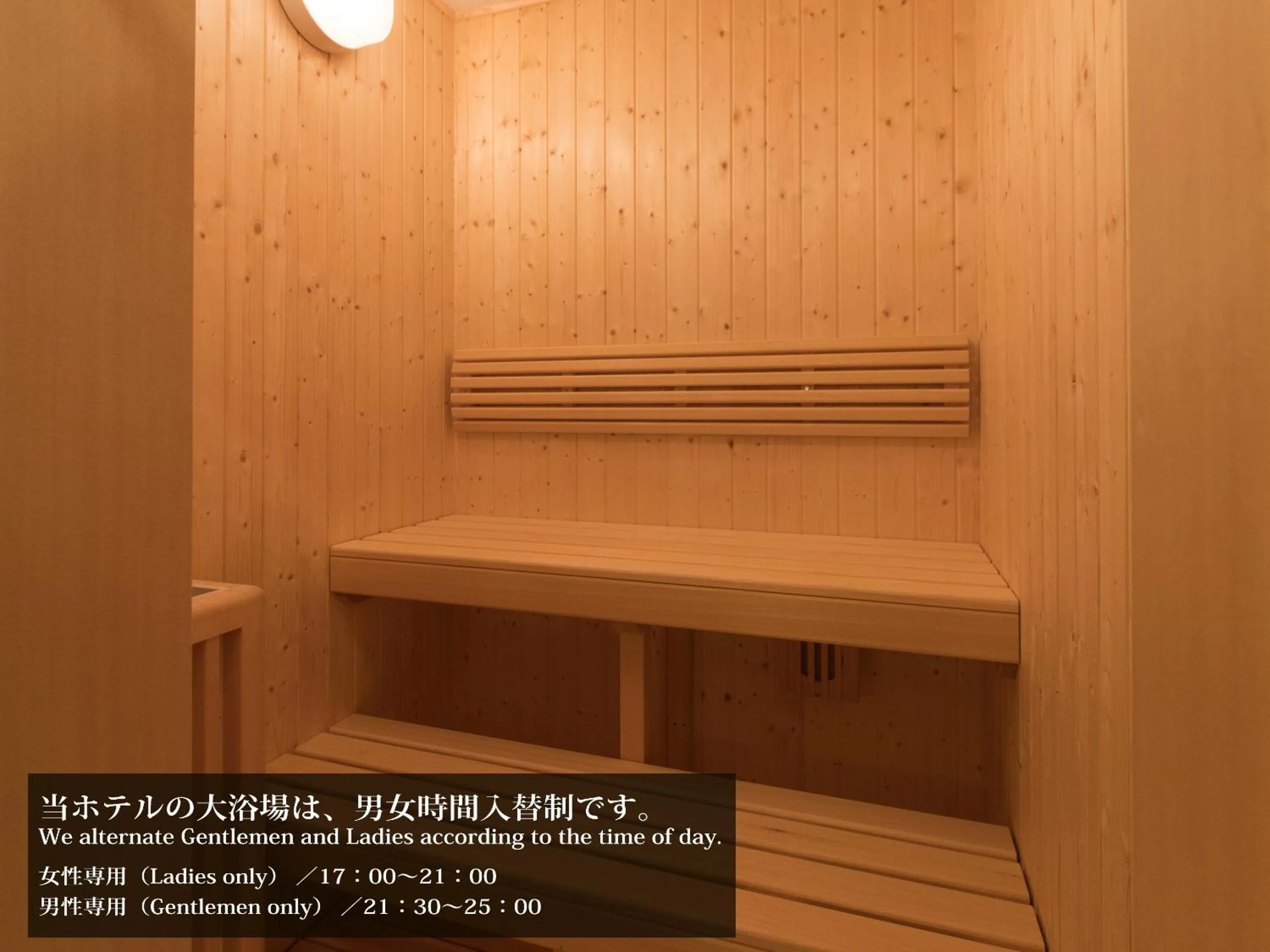 Sauna in S.Training Center Hotel Osaka