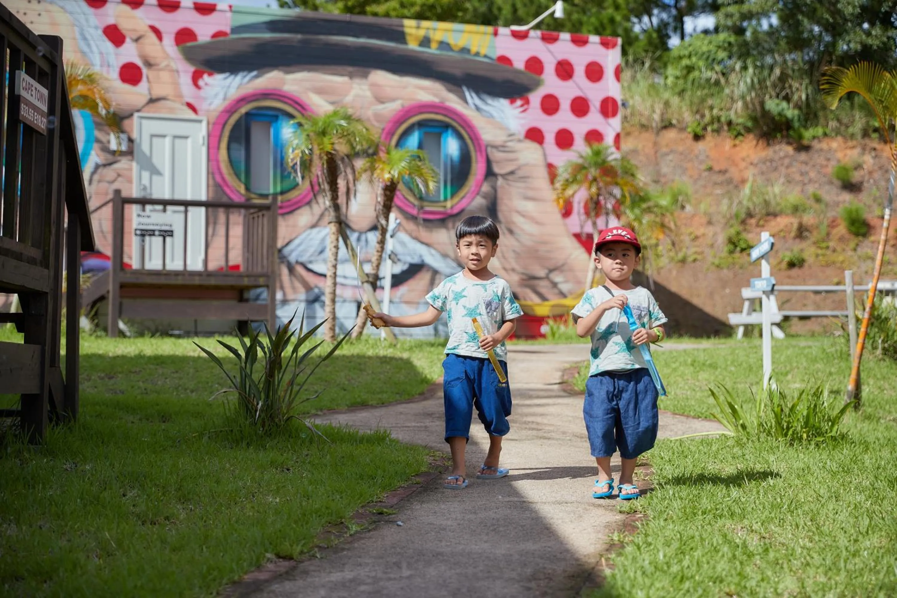 children in The Pool Resort OKINAWA