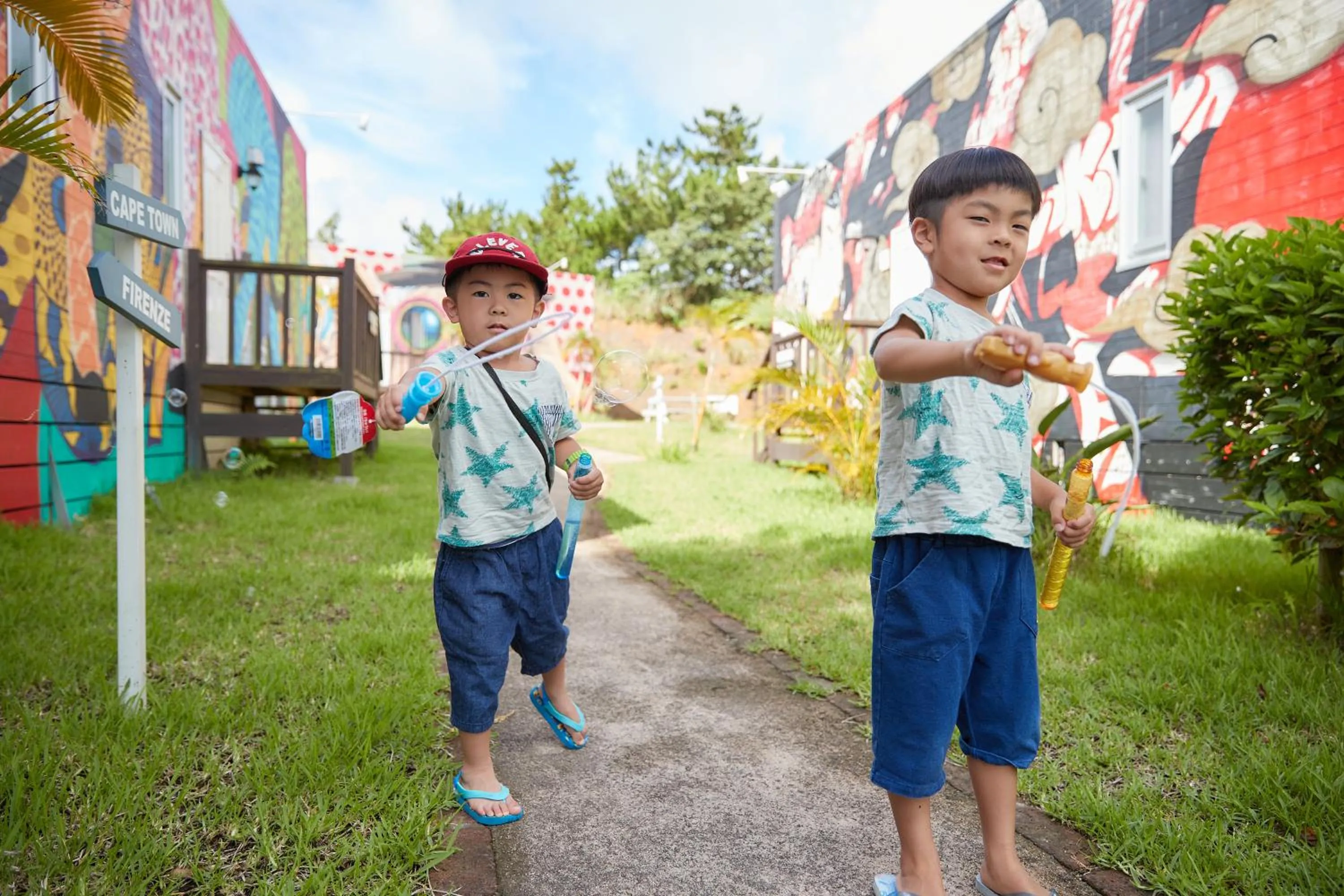 children in The Pool Resort OKINAWA