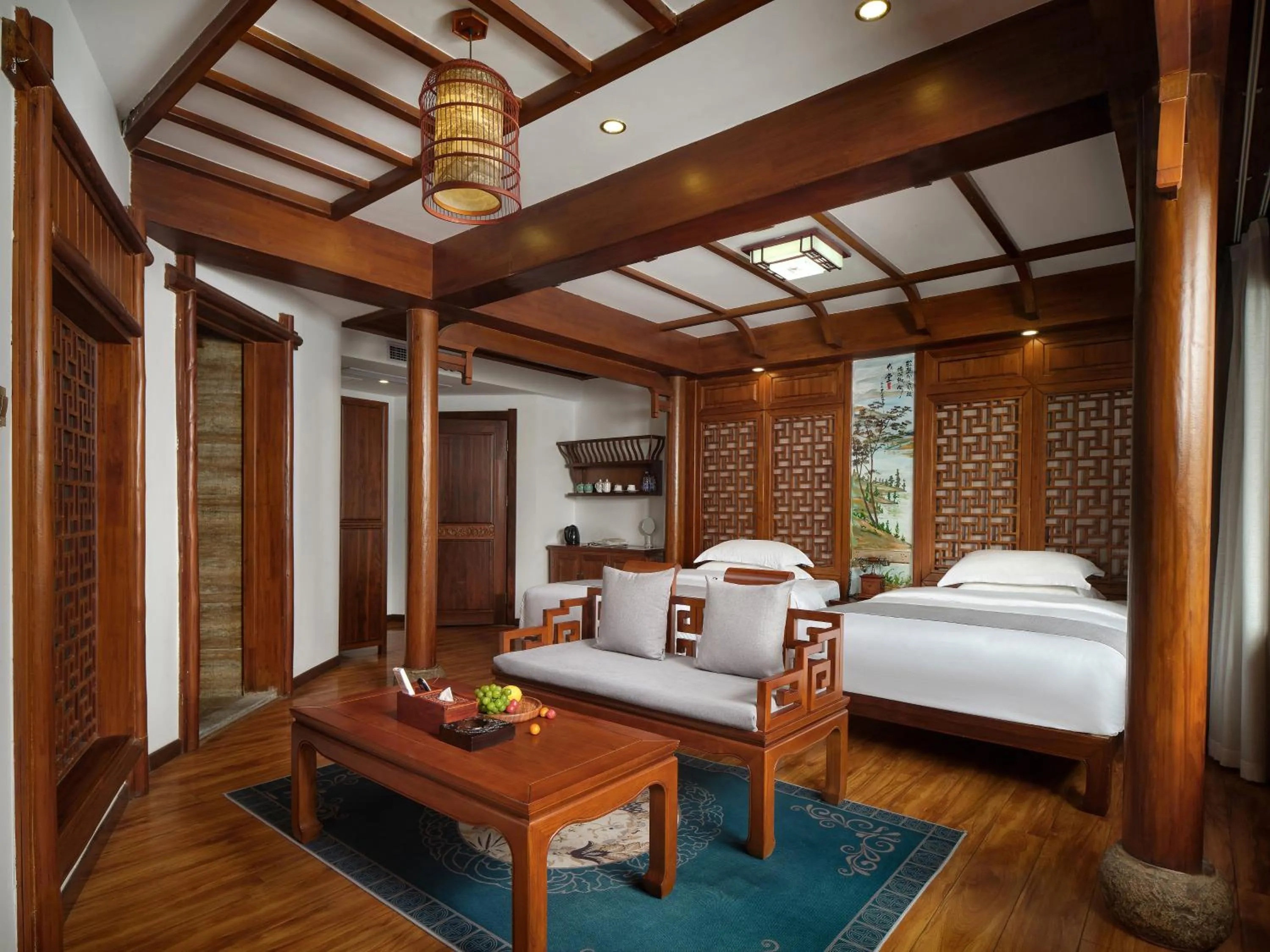 Living room, Bed in Lee's Boutique Resort
