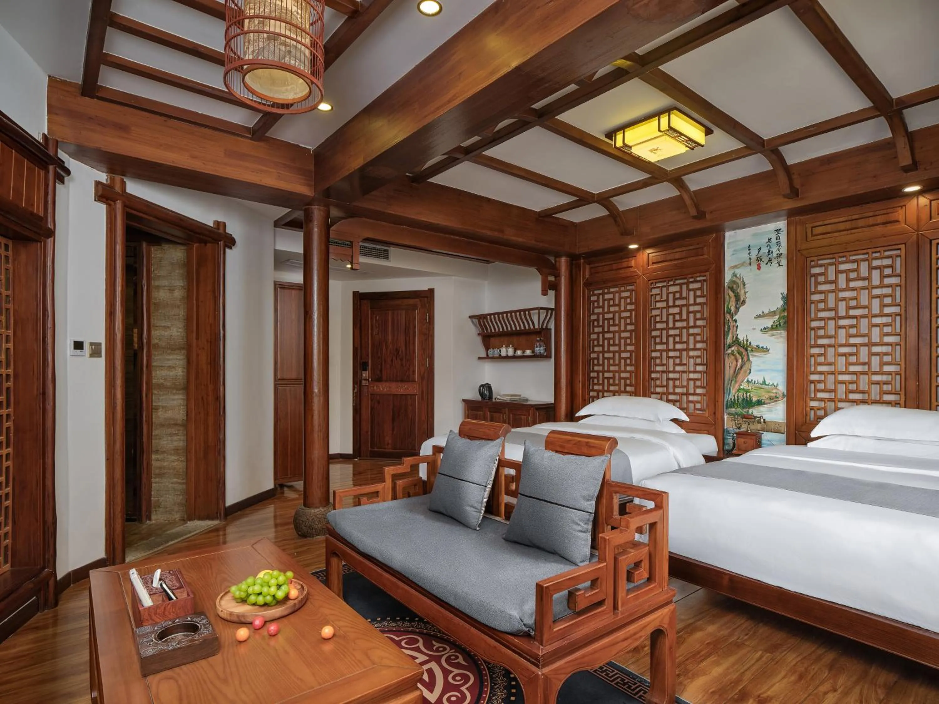 Living room, Bed in Lee's Boutique Resort