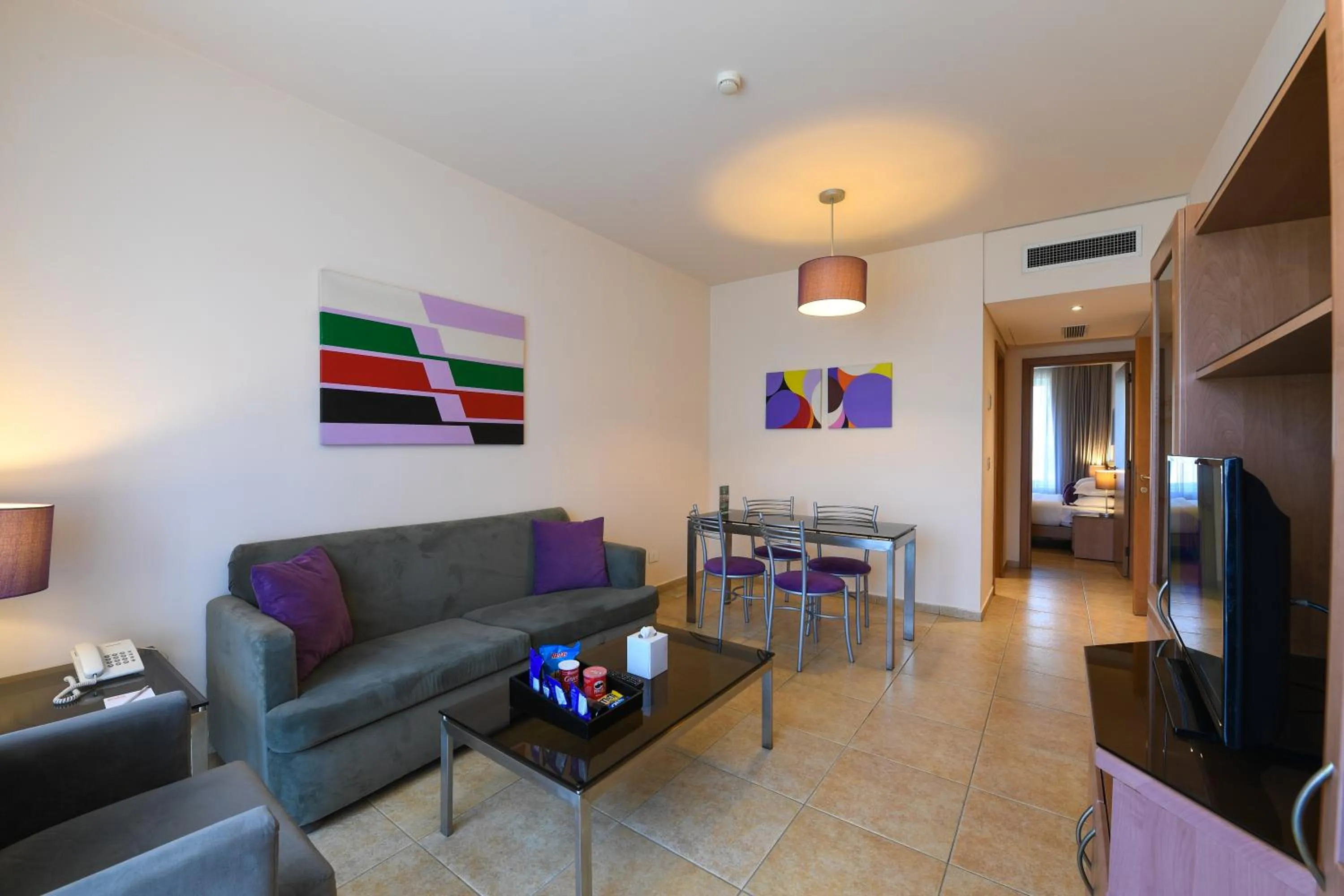 Communal lounge/ TV room in The Smallville Xpress