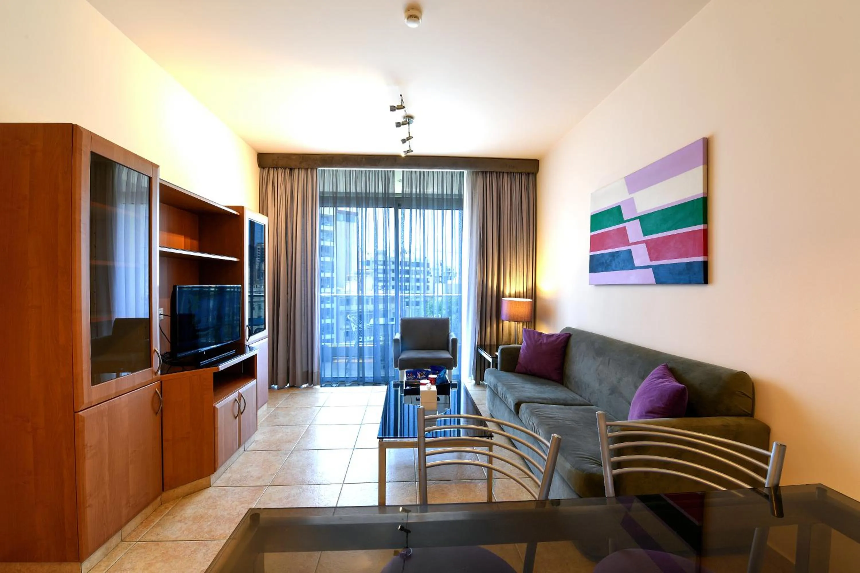 Communal lounge/ TV room in The Smallville Xpress