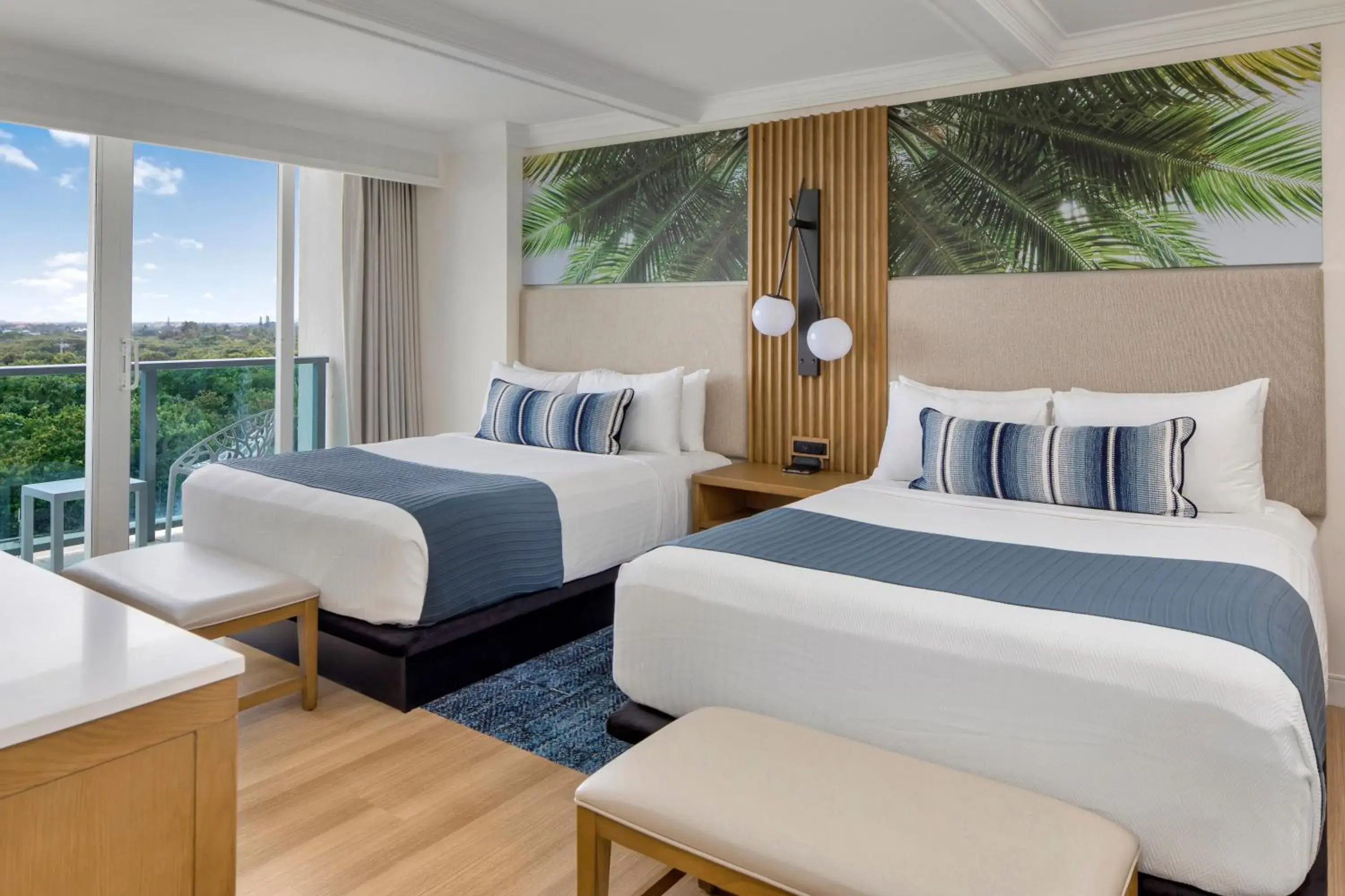 Double Room with Two Double Beds and Premium Ocean View in Jupiter Beach Resort & Spa Double Room with Two Double Beds and Premium Ocean View in Jupiter Beach Resort & Spa