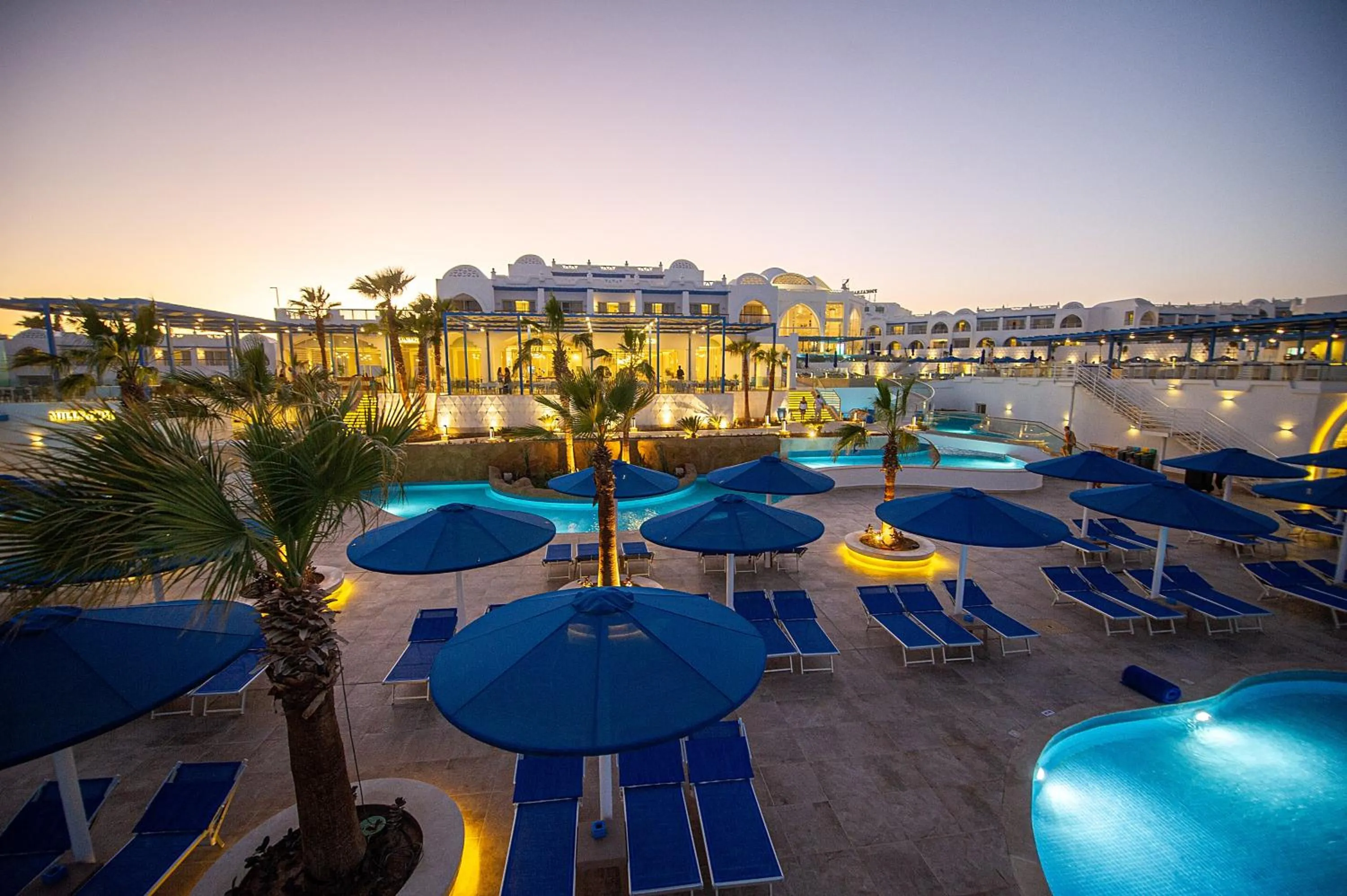 Pool view in Pickalbatros Palace Sharm "Aqua Park"- All inclusive