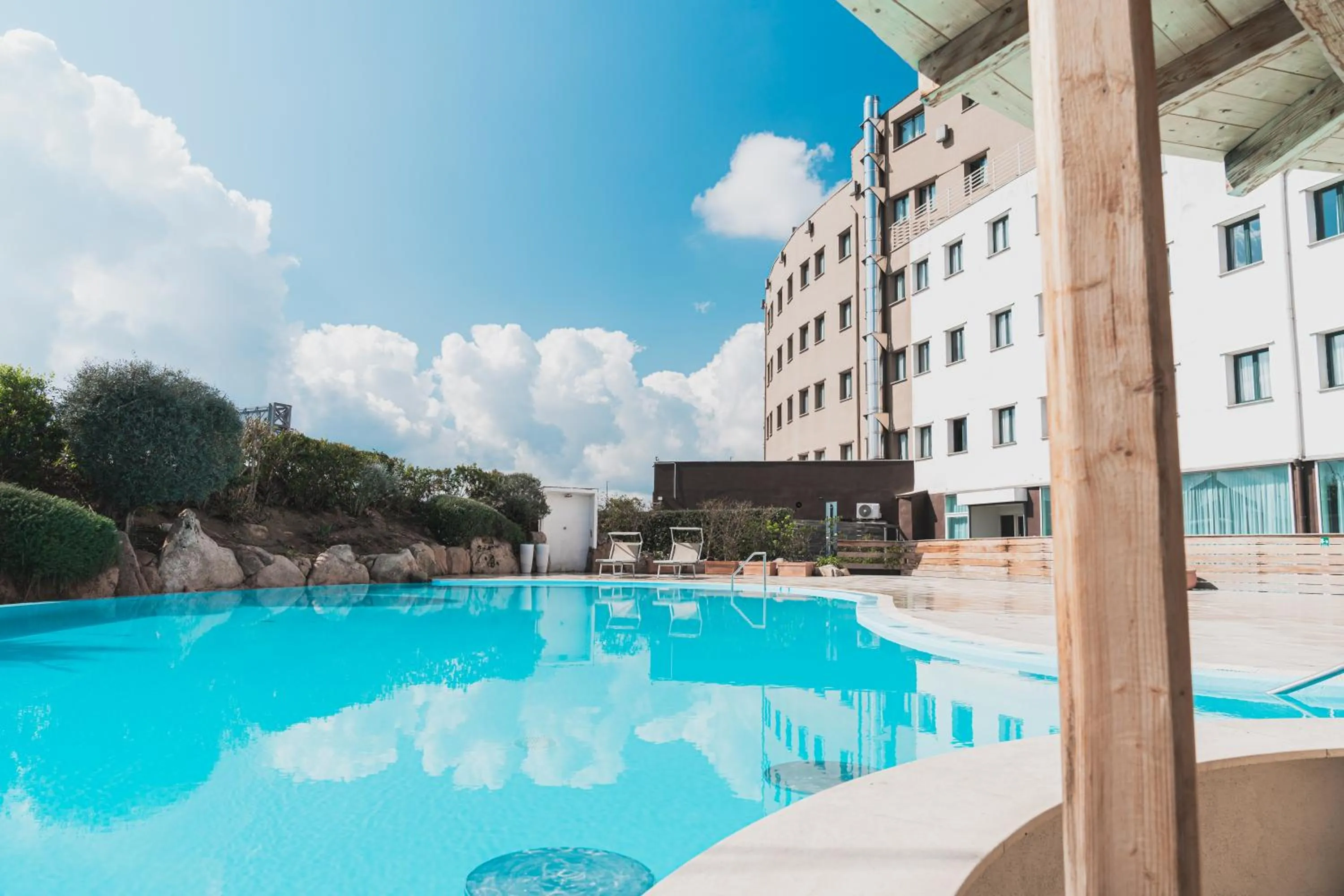 Pool view in Mercure Olbia