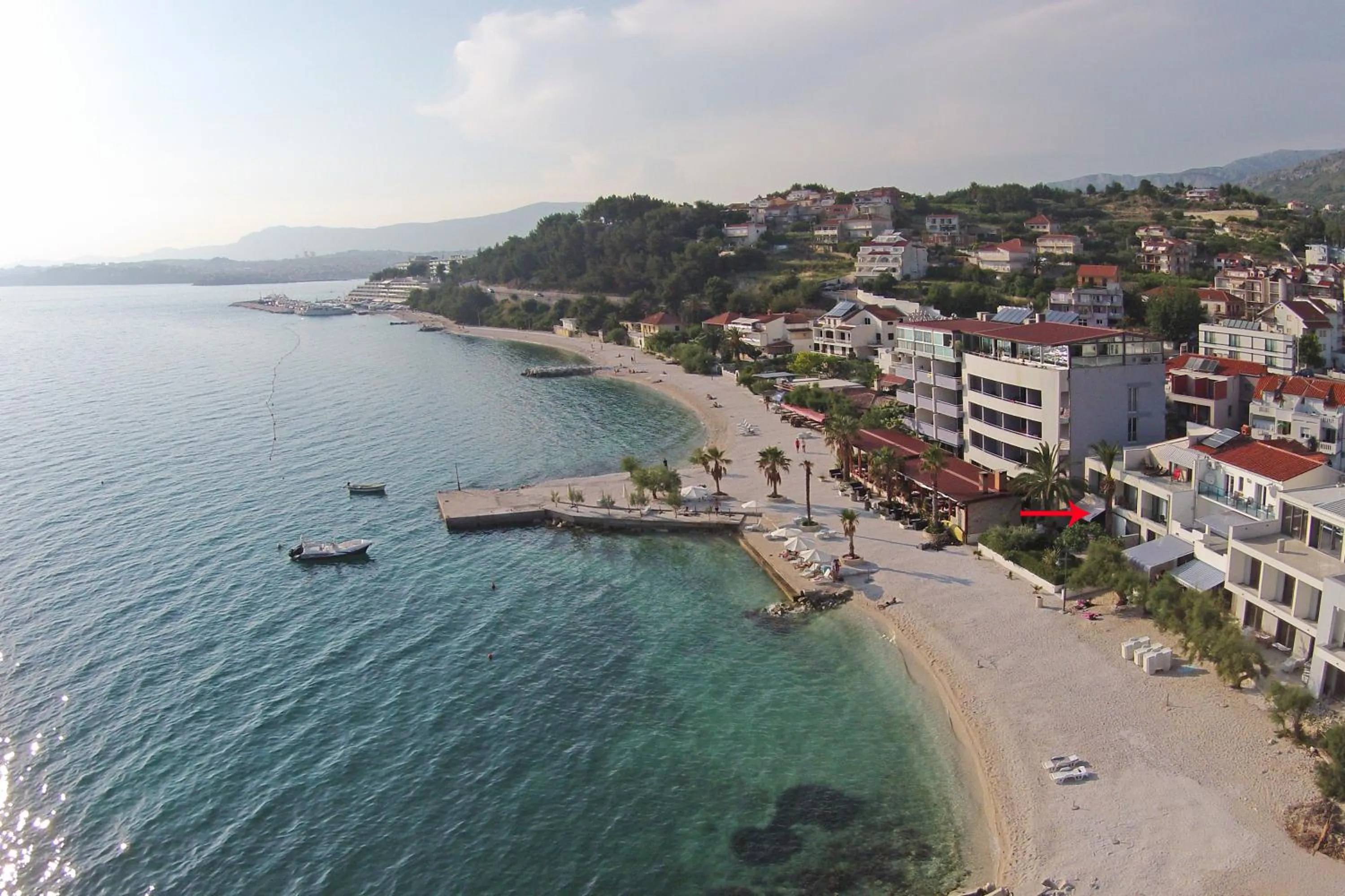 Bird's eye view in Beach Hotel Split