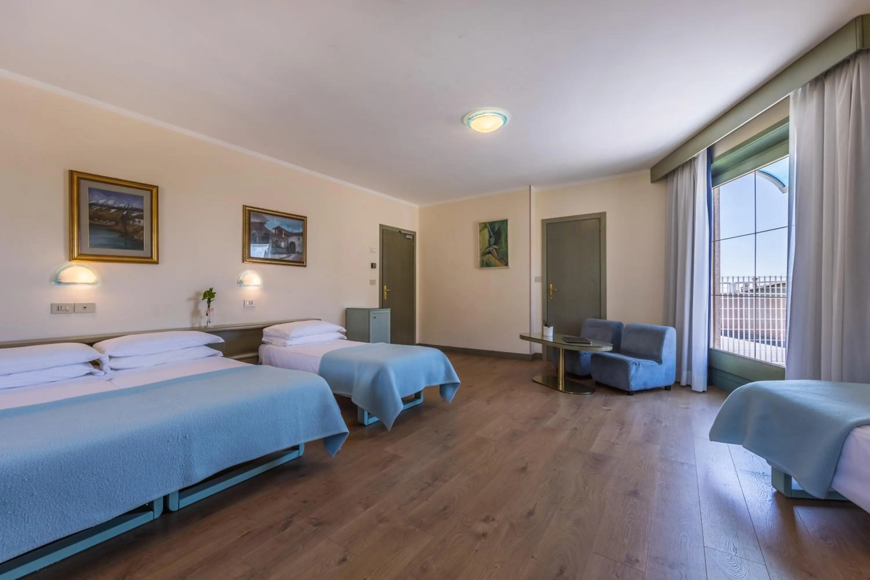 View (from property/room), Bed in Aviano Palace Hotel