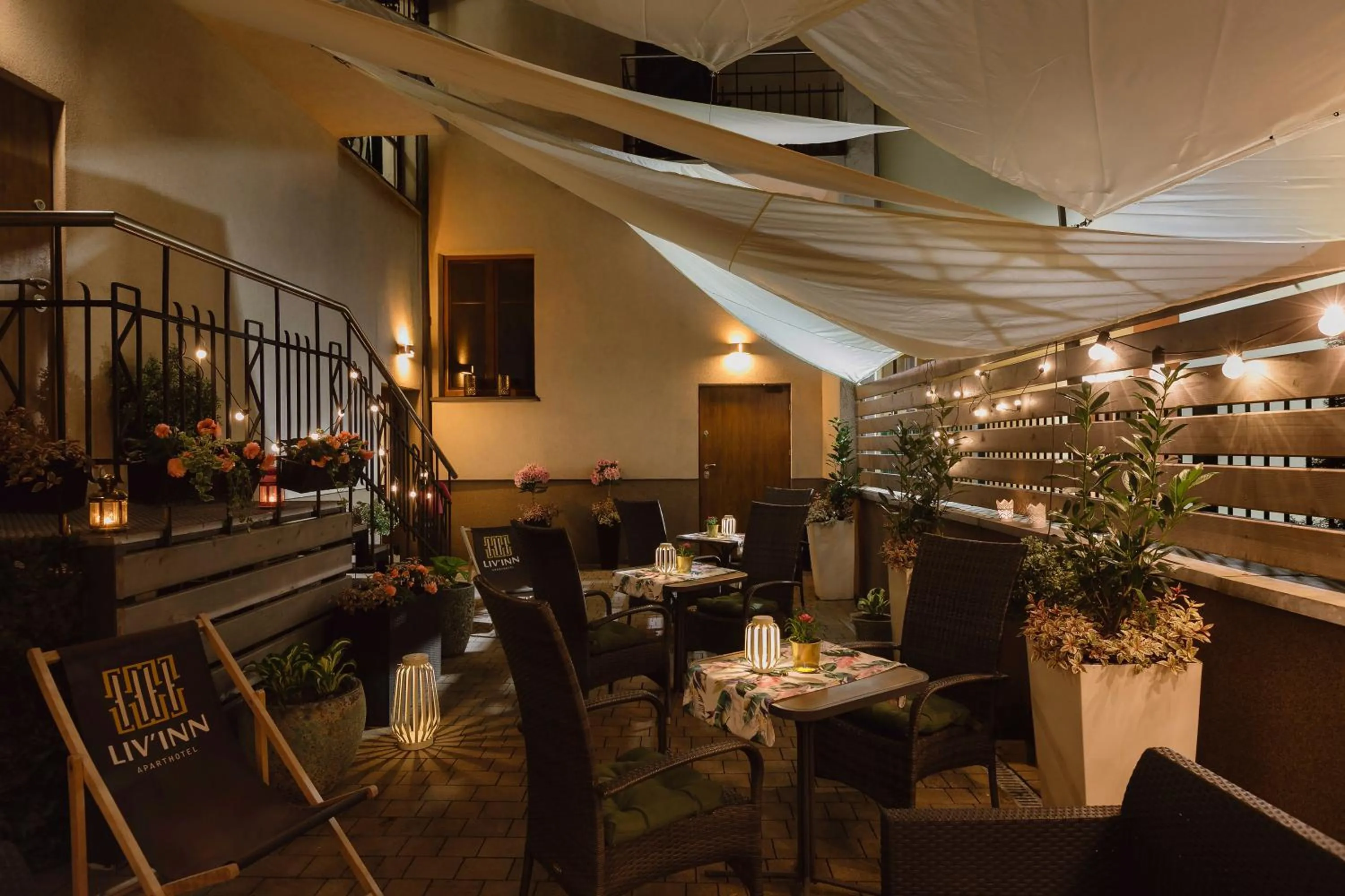 Patio in Liv'Inn Aparthotel