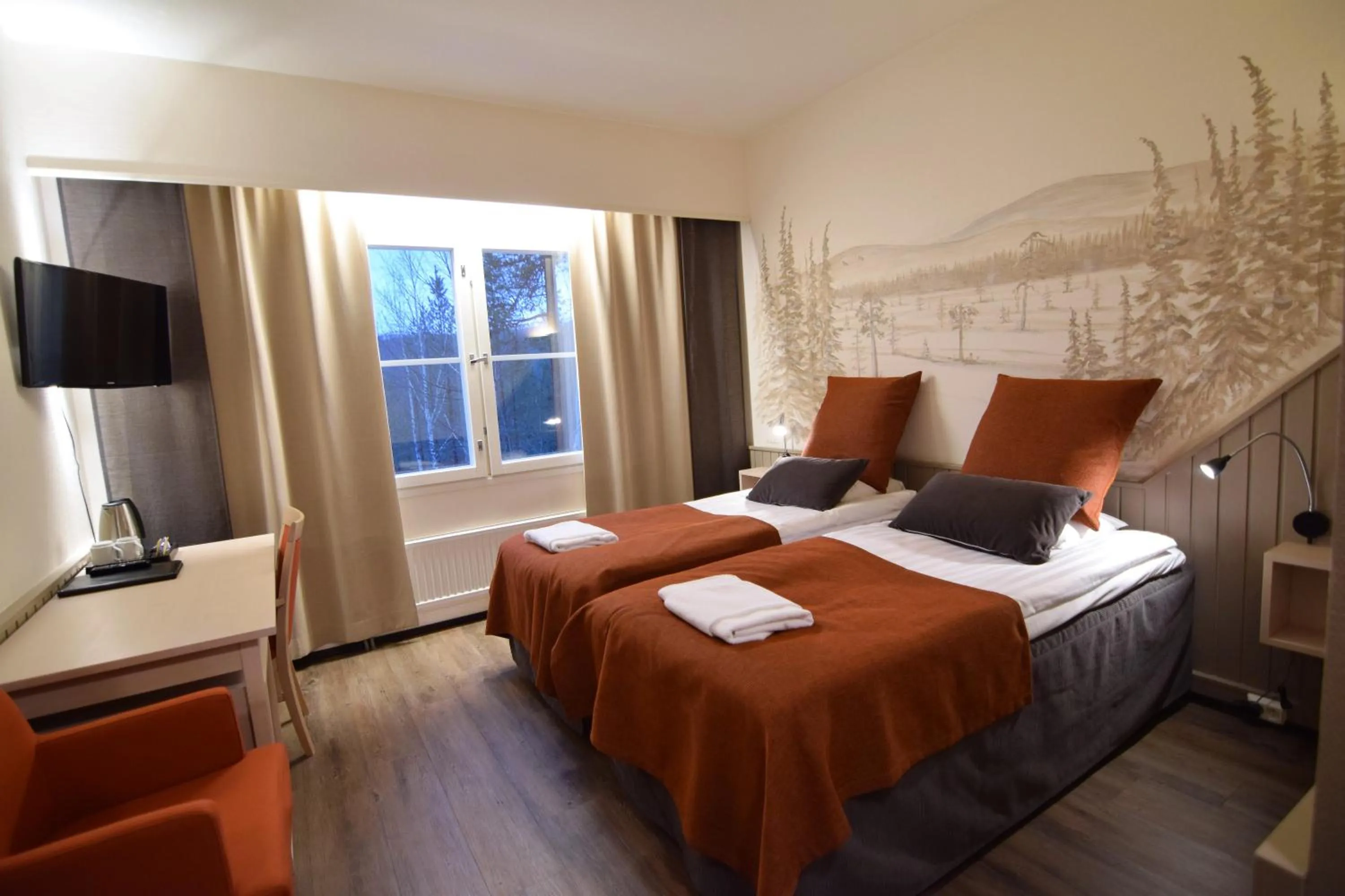 Bedroom, Bed in Hotel Ylläsrinne