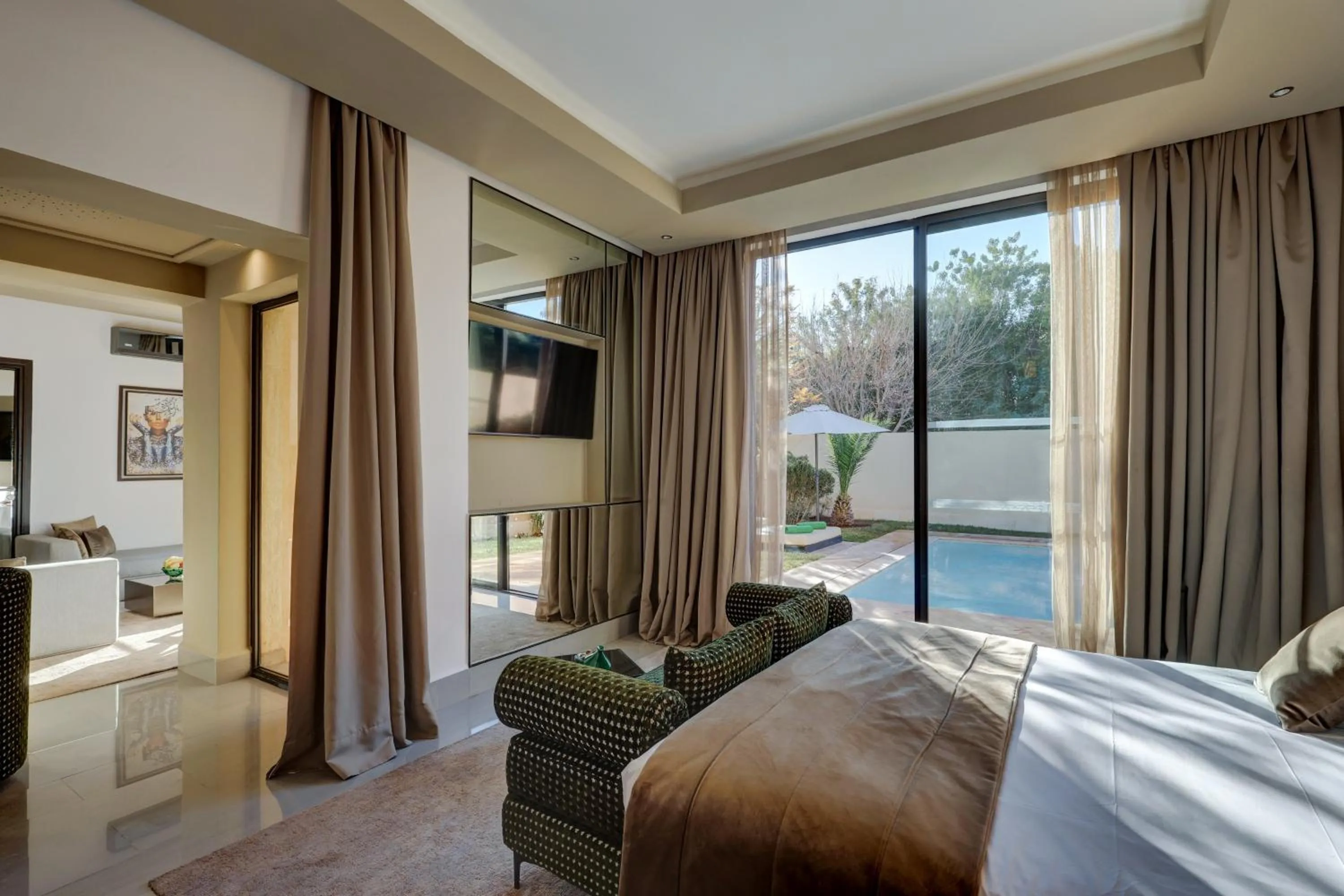 Living room, Bed in Sirayane Boutique Hotel & Spa Marrakech