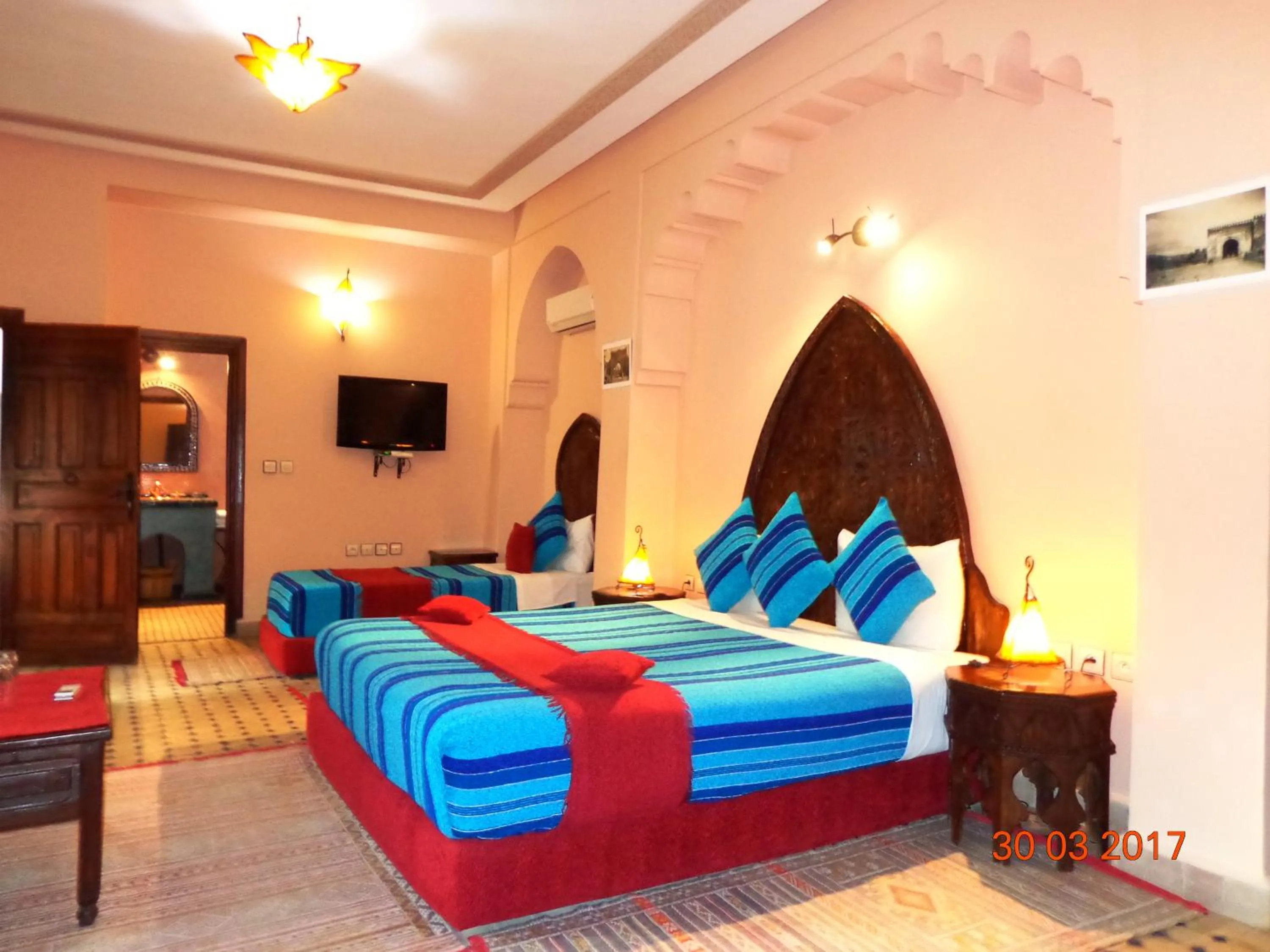 Bedroom, Bed in Riad Ahlam