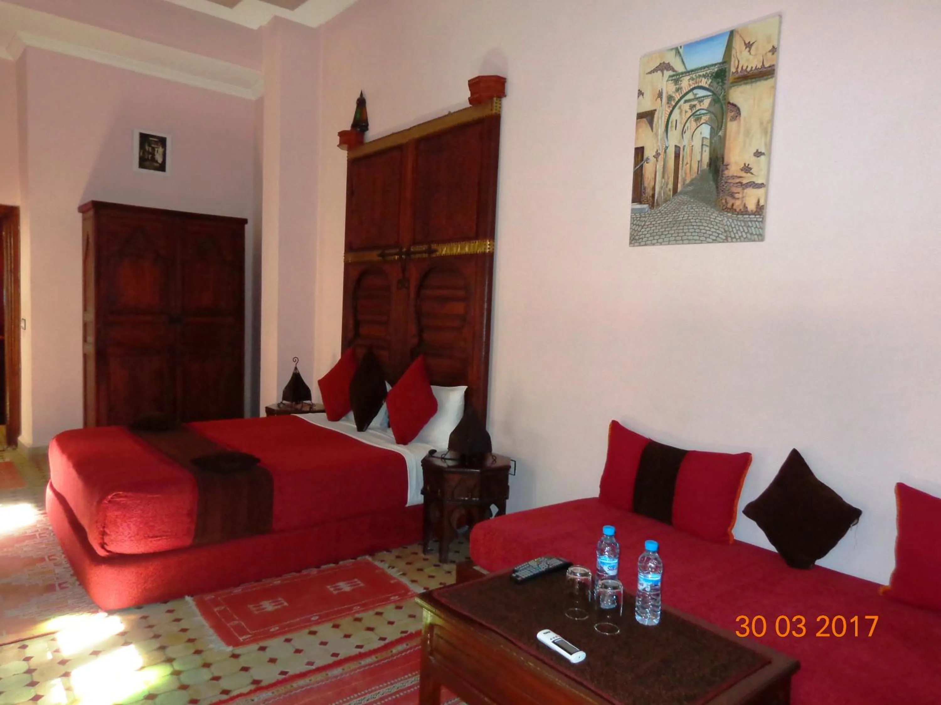 Bedroom in Riad Ahlam