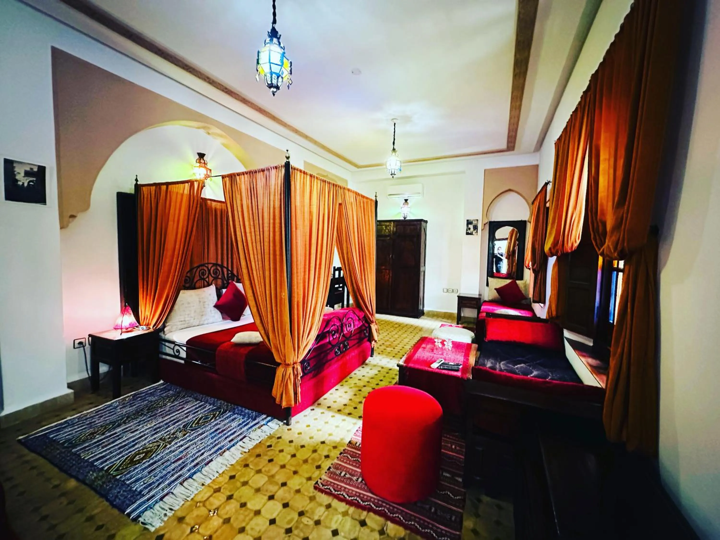 View (from property/room), Bed in Riad Ahlam