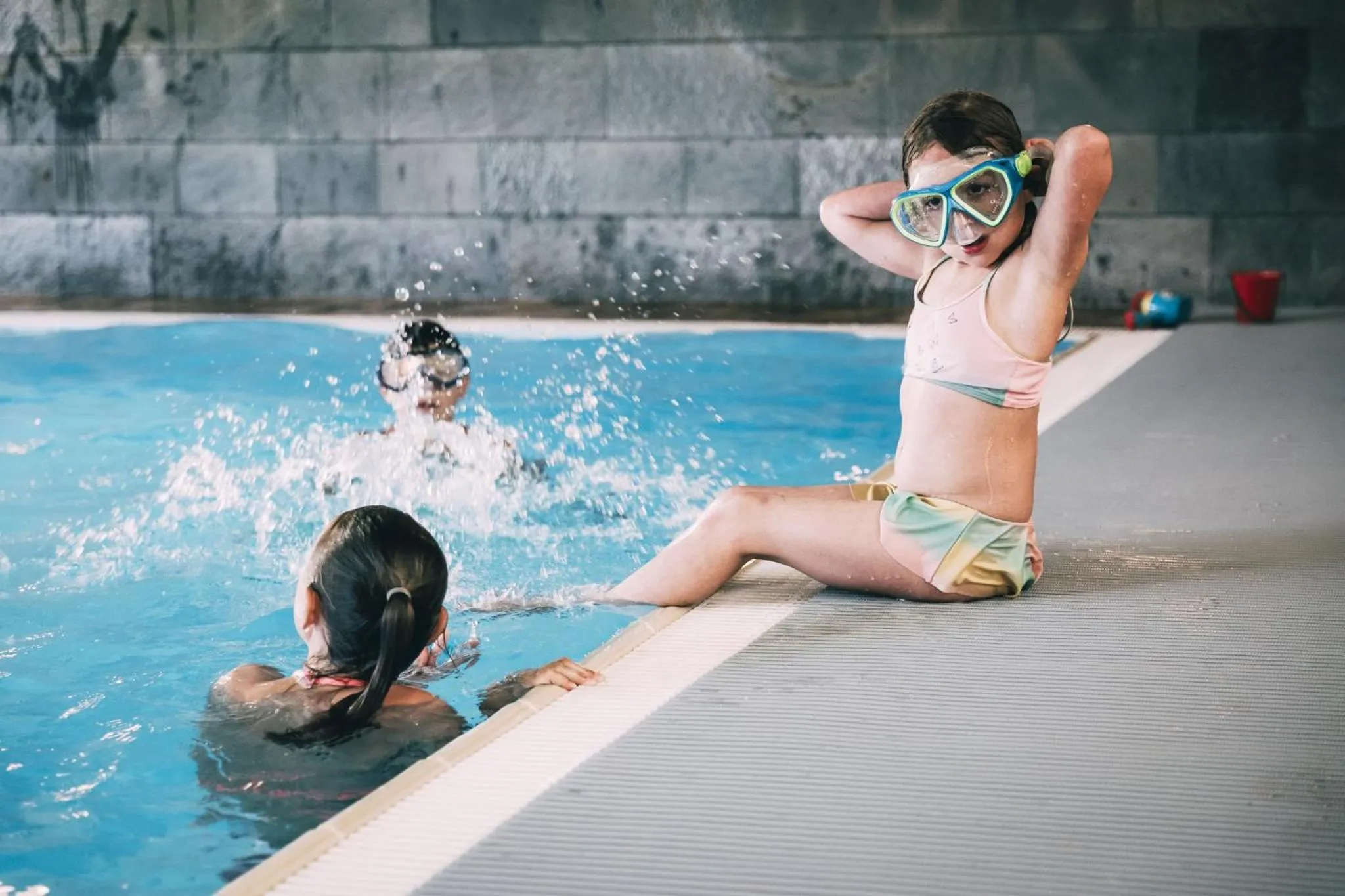 Swimming pool in Kinderhotel Stegerhof