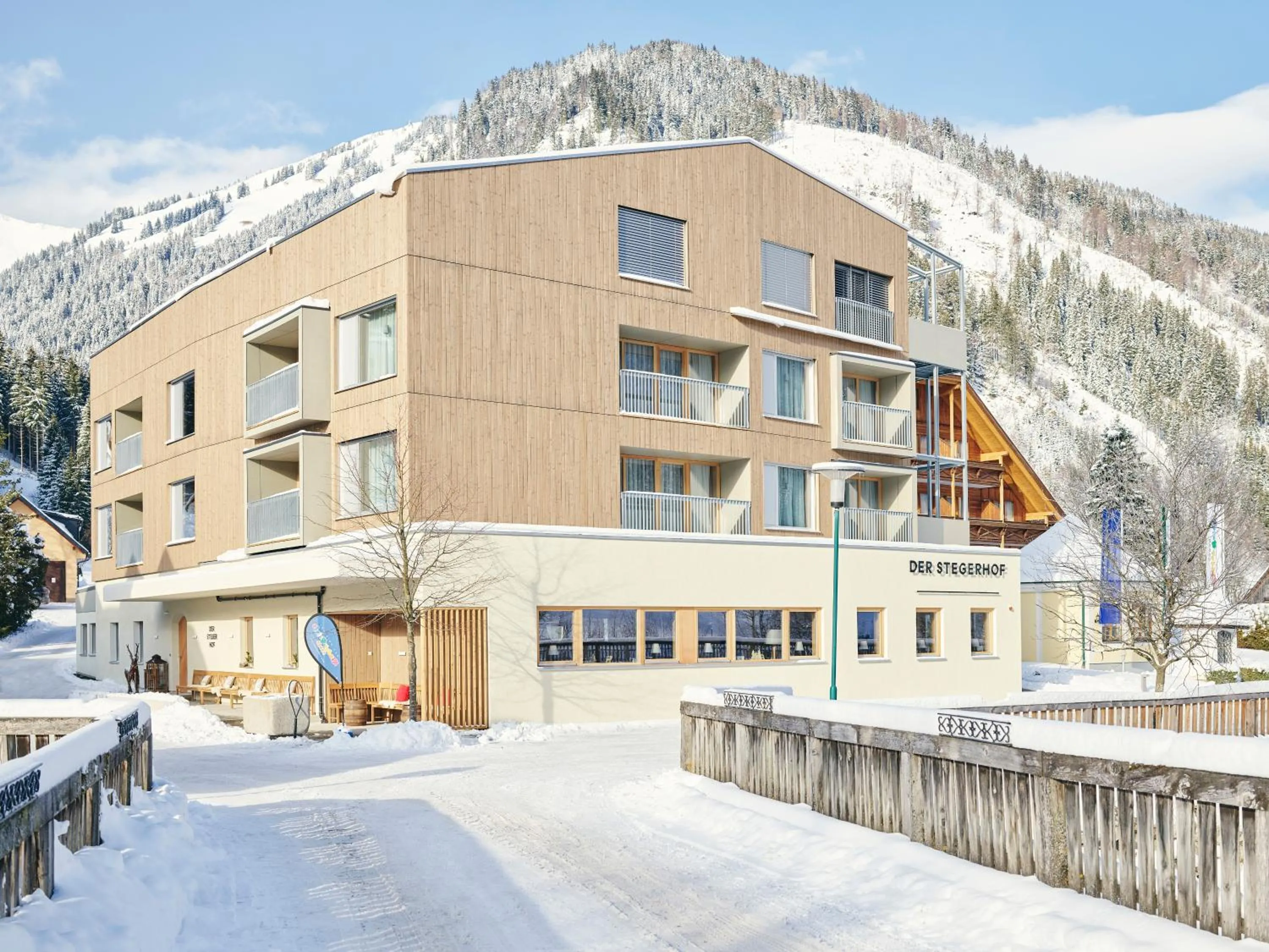 Facade/entrance in Kinderhotel Stegerhof