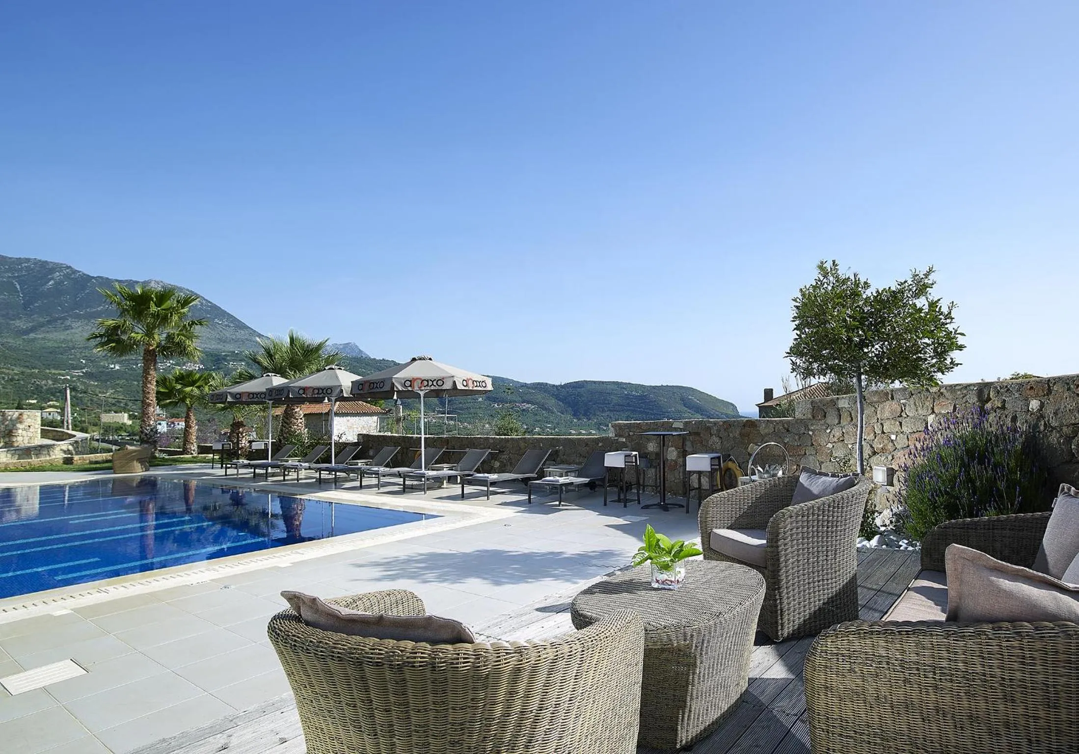 Swimming pool in Anaxo Resort