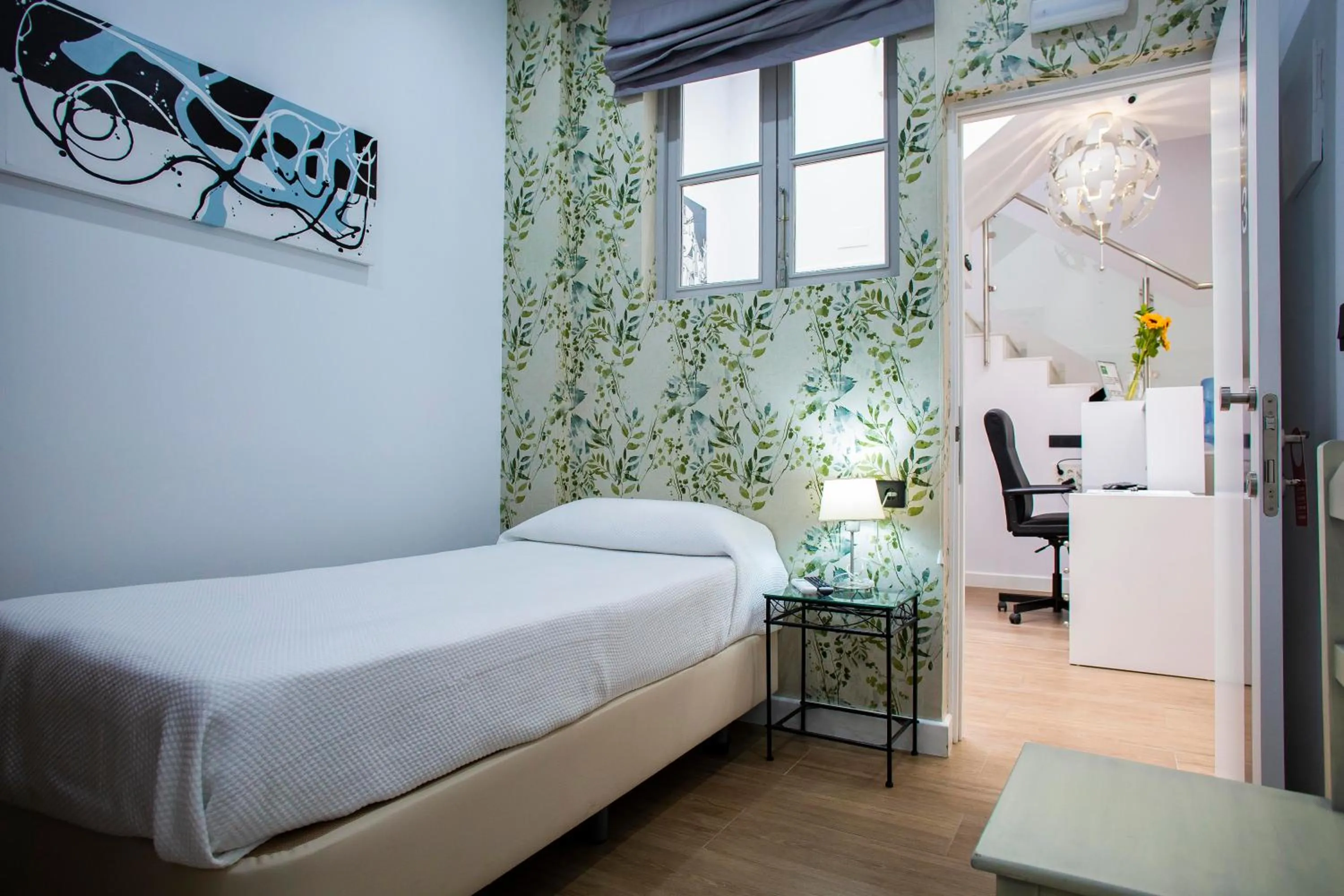 Lobby or reception, Bed in Hostal San Francisco