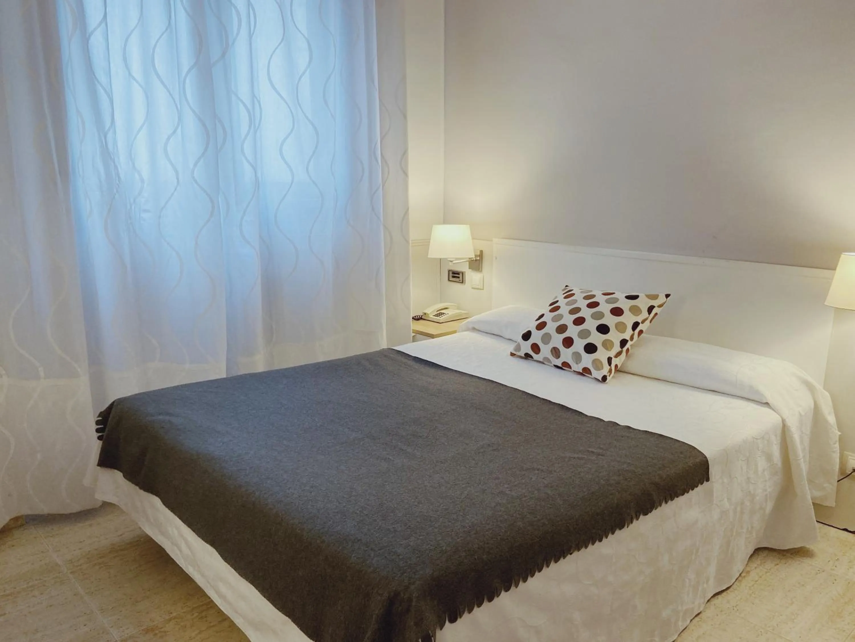 Bed in Hotel Rio Arga