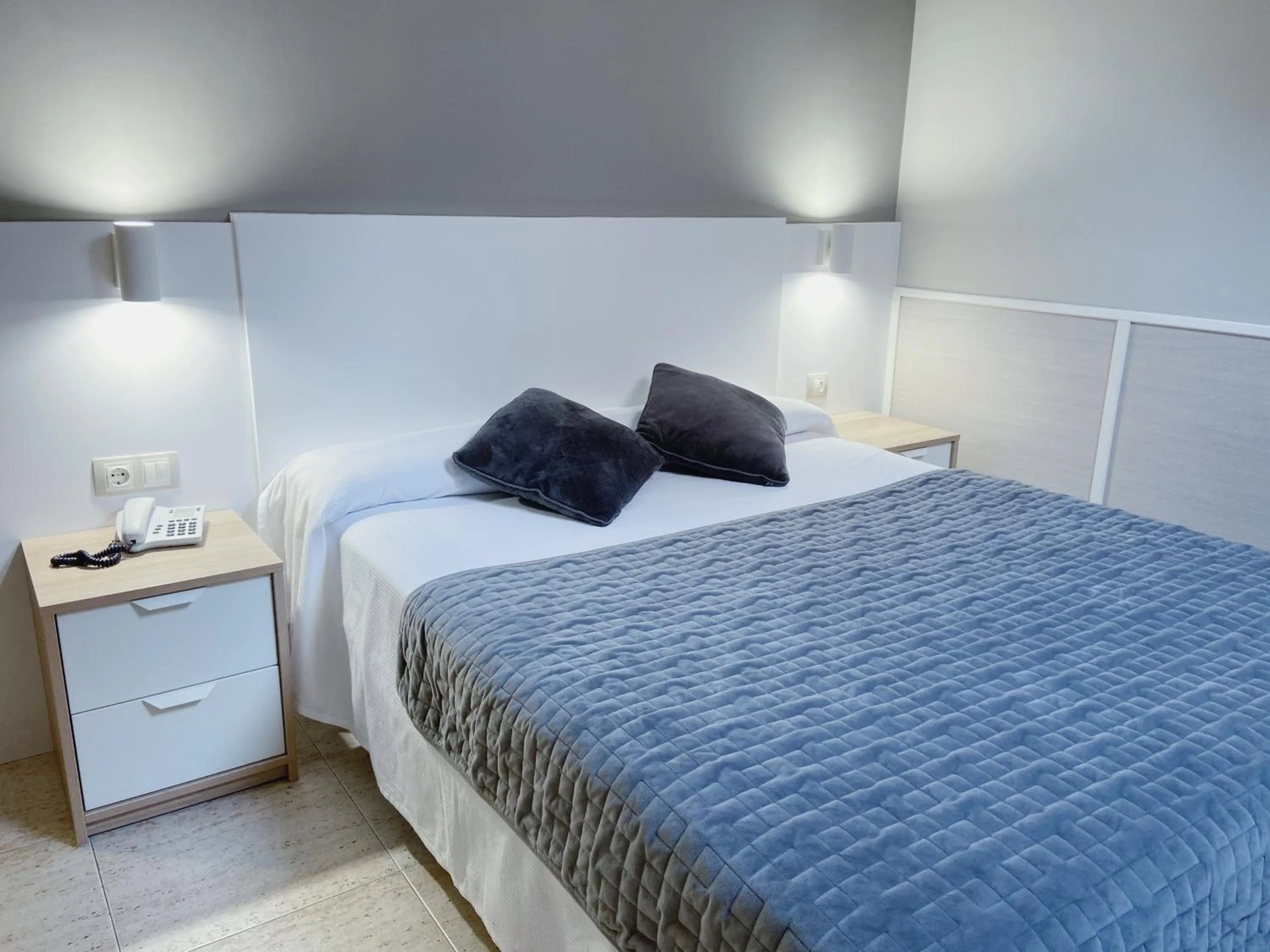 Bed in Hotel Rio Arga